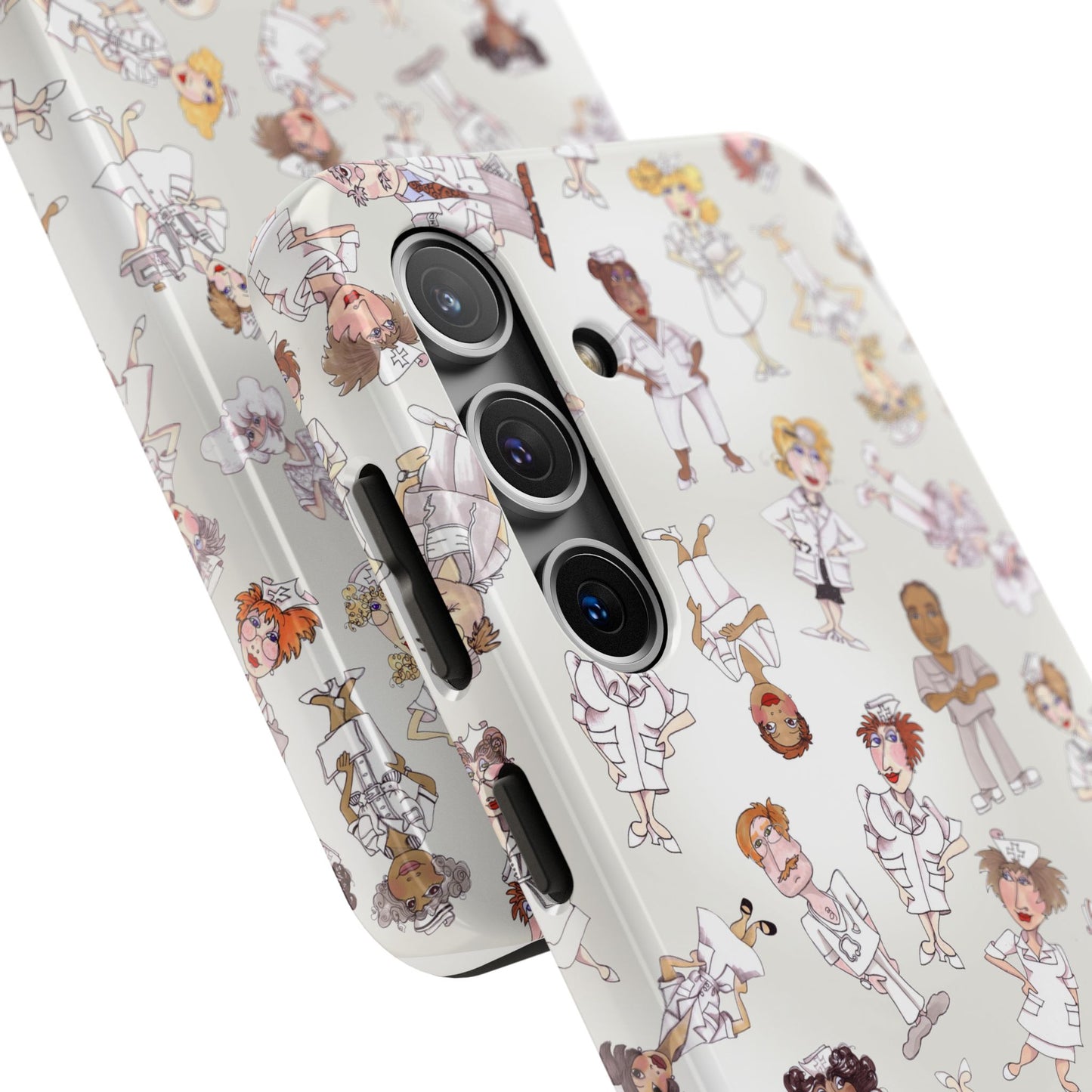 Tossed Nurses Gray Phone Case