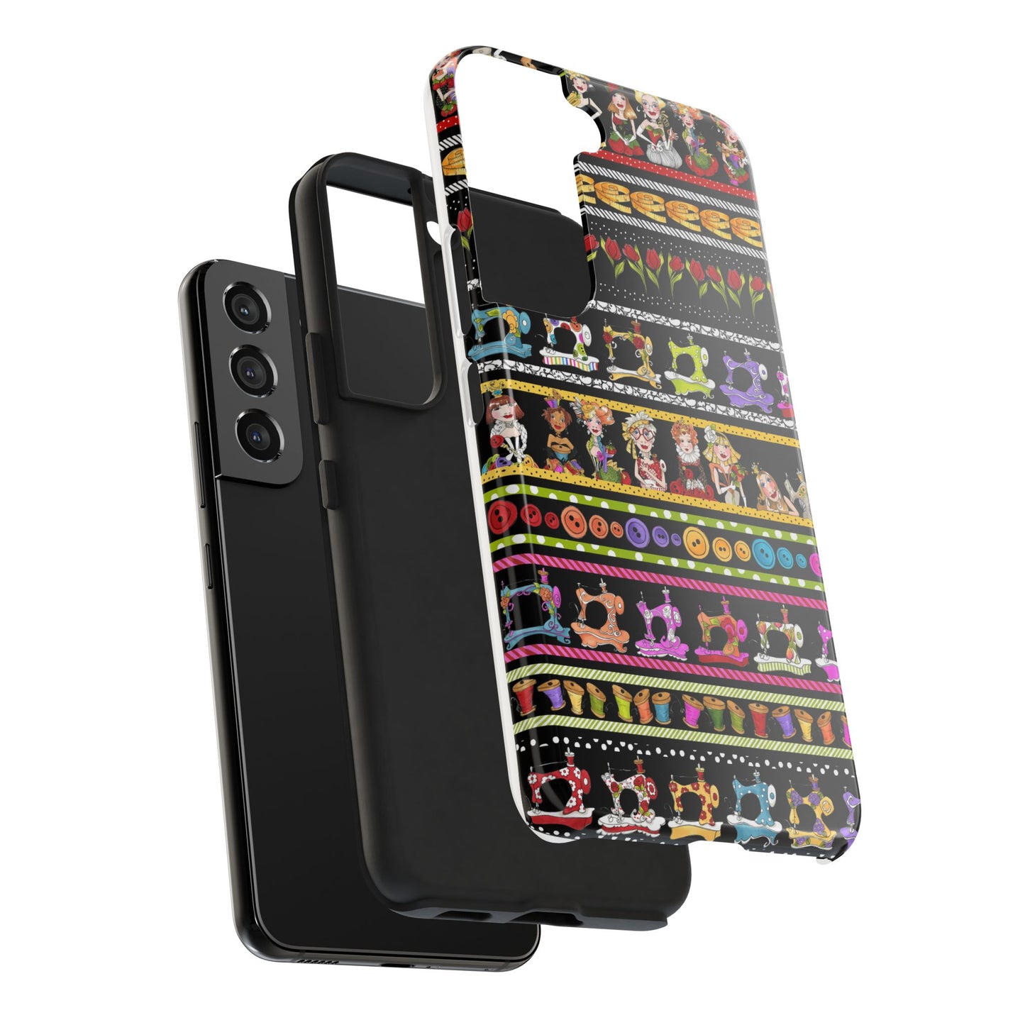 Curious Border Black Phone Case