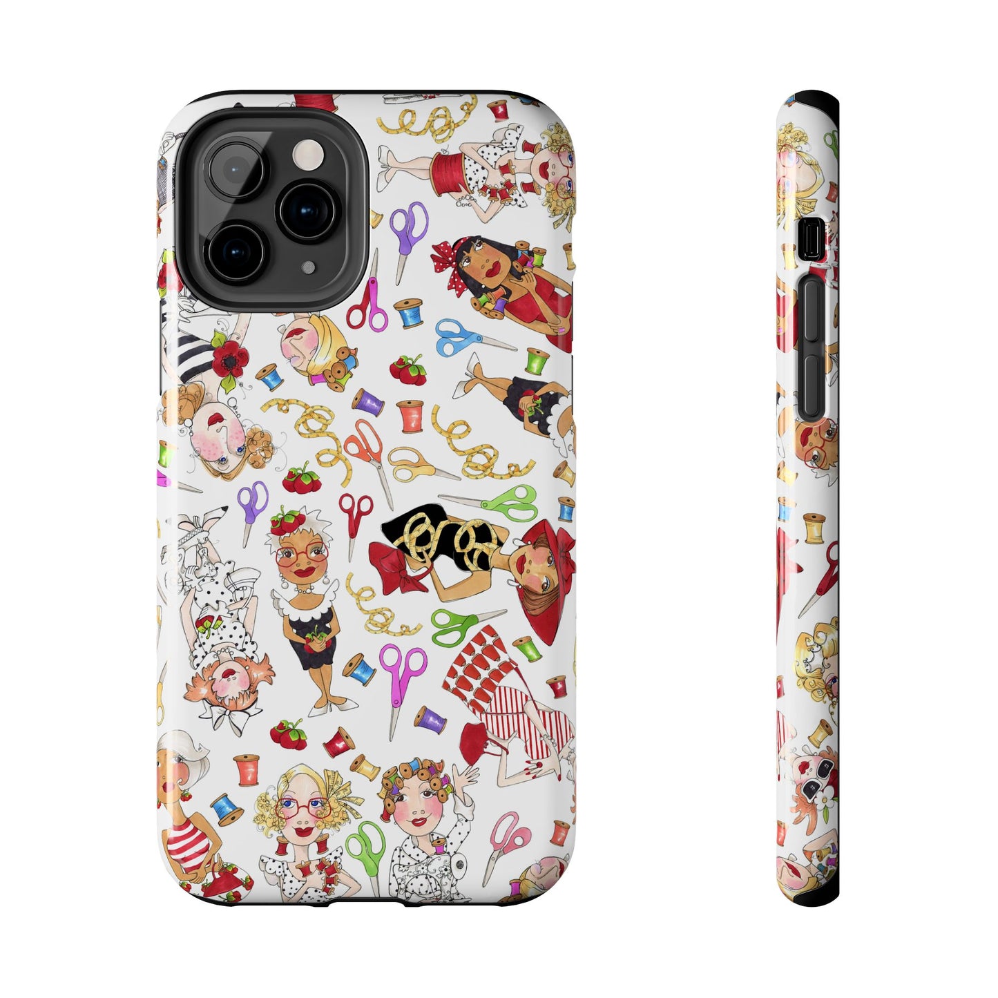 Sew Tossed White Phone Case