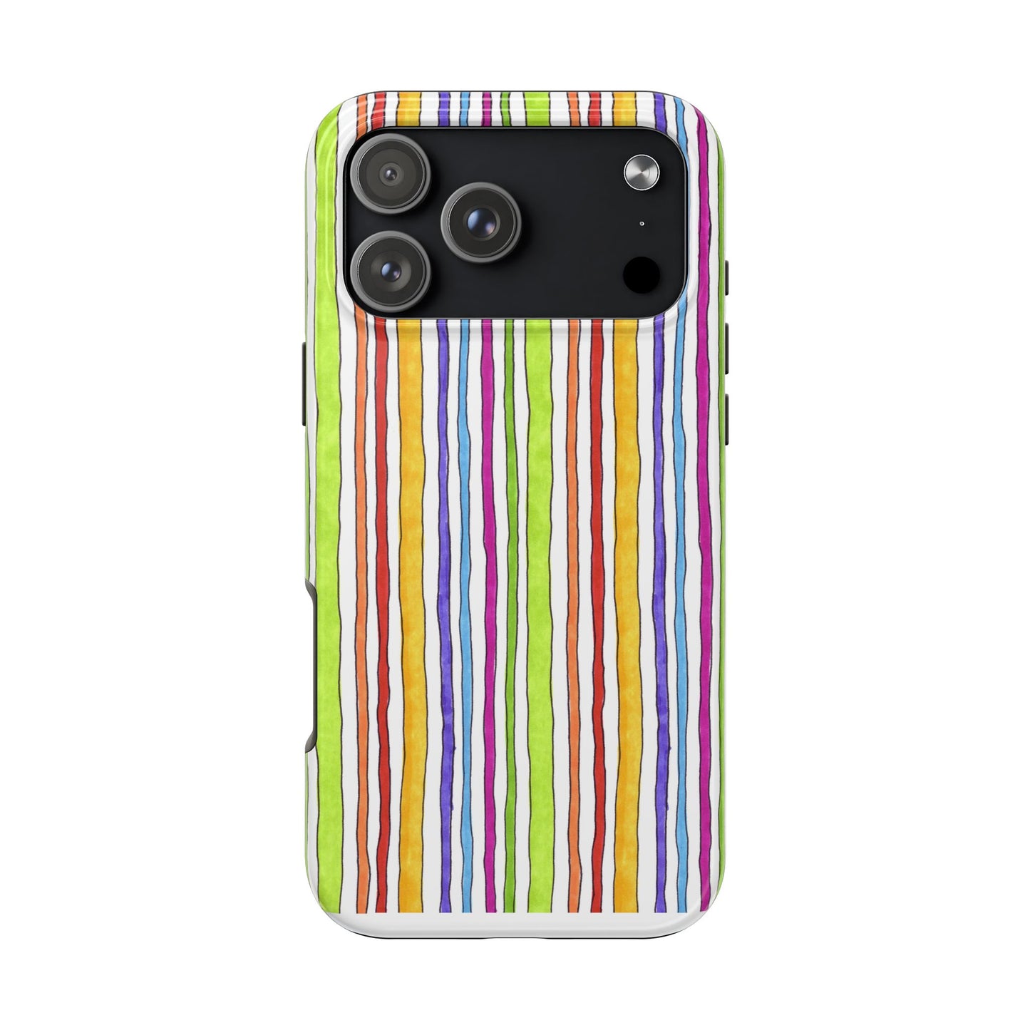 Stripe Fancy White Phone Case