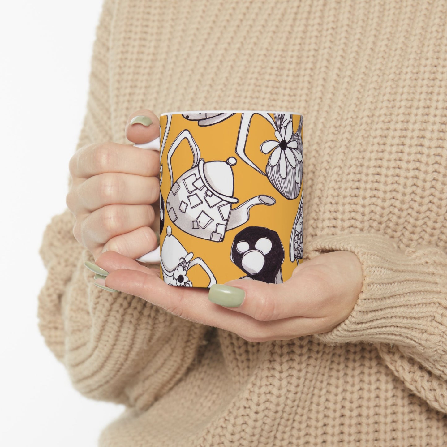 Fancy Pots Yellow Cup