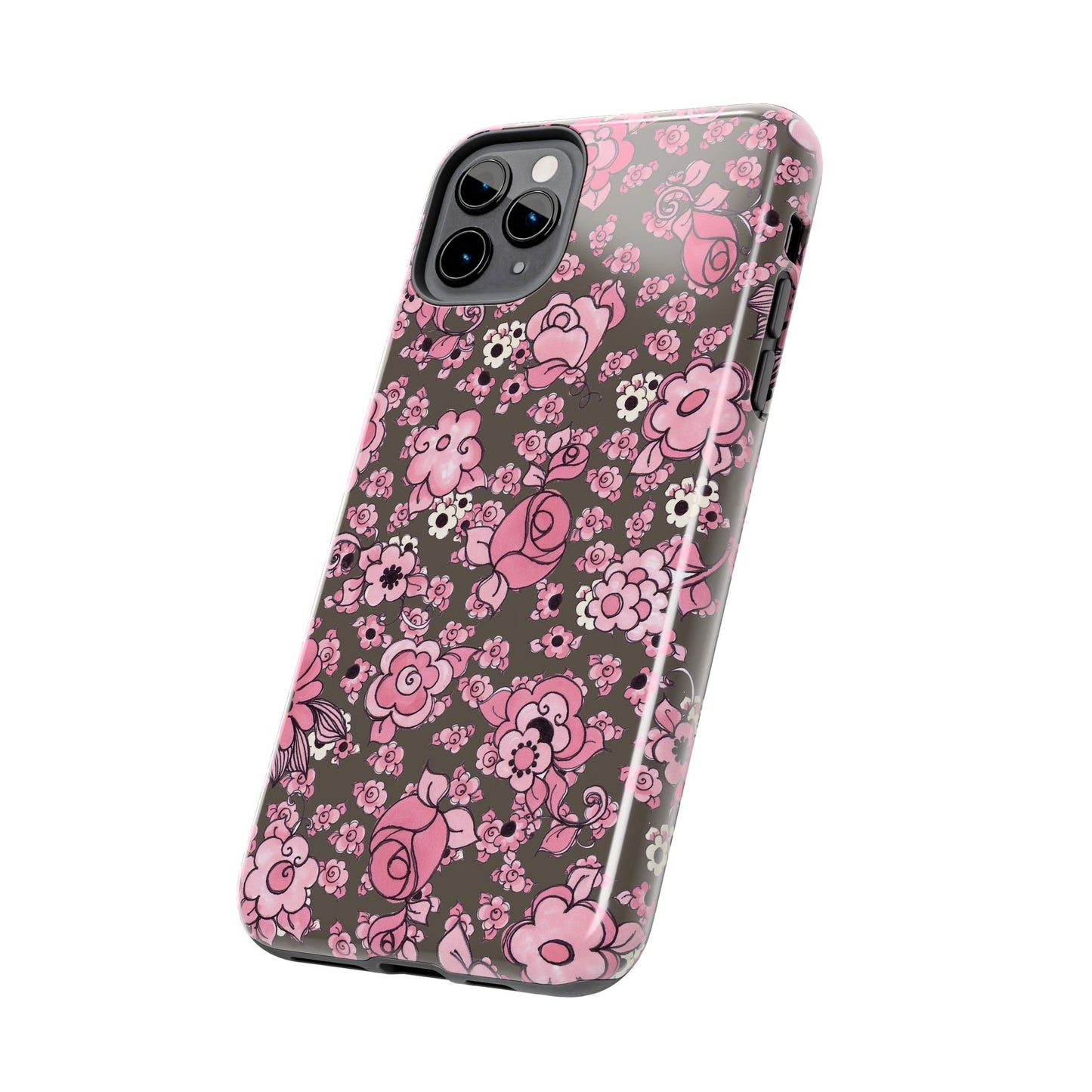 Profuse Posies Mocha Phone Case