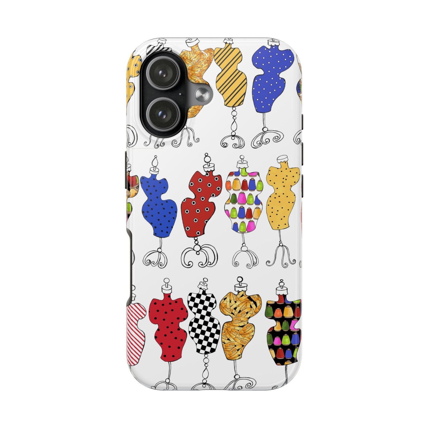 Go Figure White / Multi Phone Case