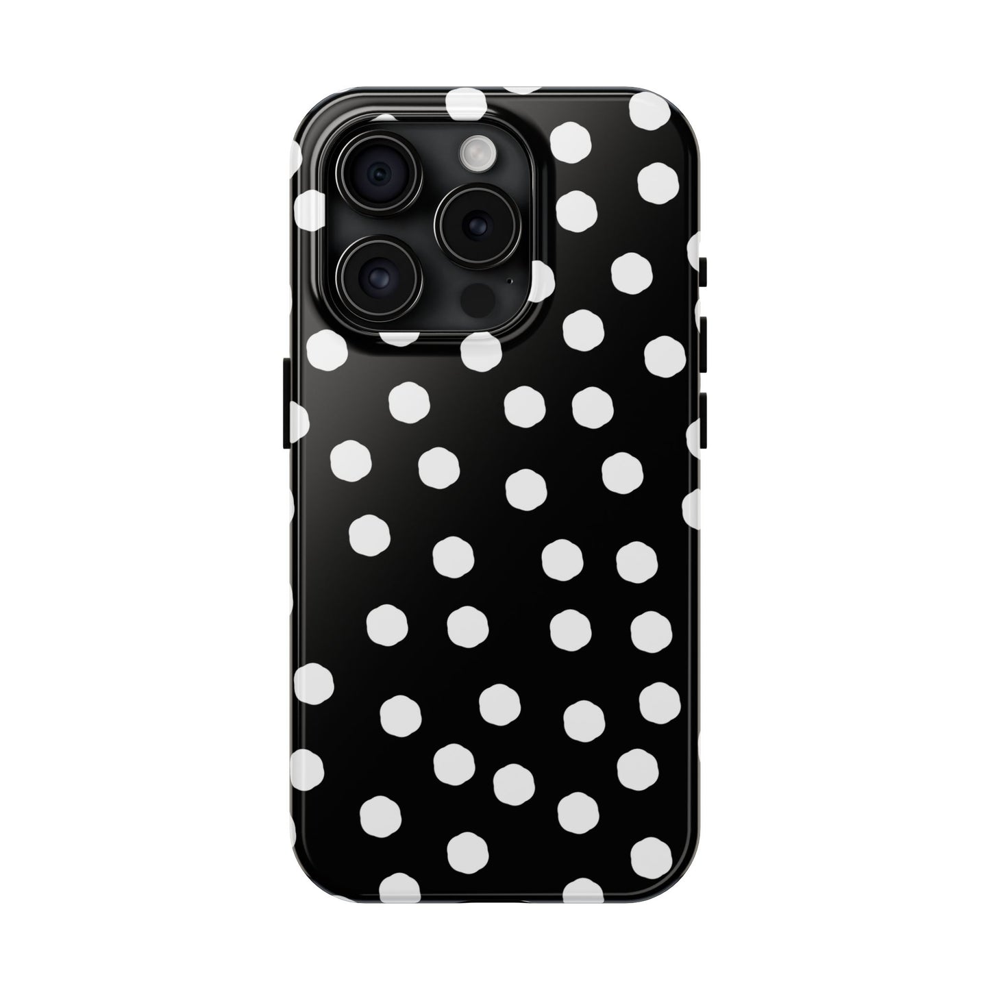 Jumbo Dots Black / White Phone Case