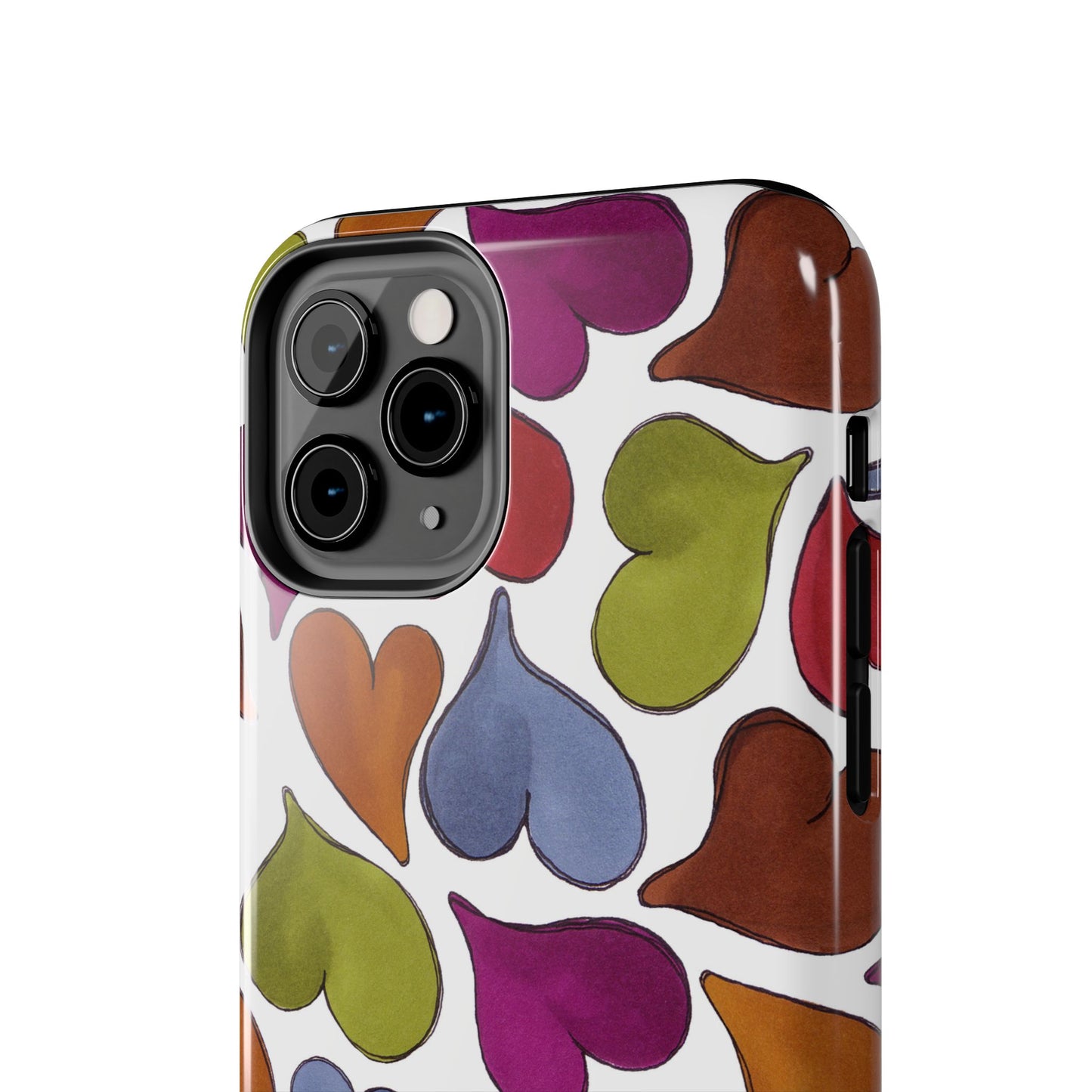 Big Hearted White Phone Case