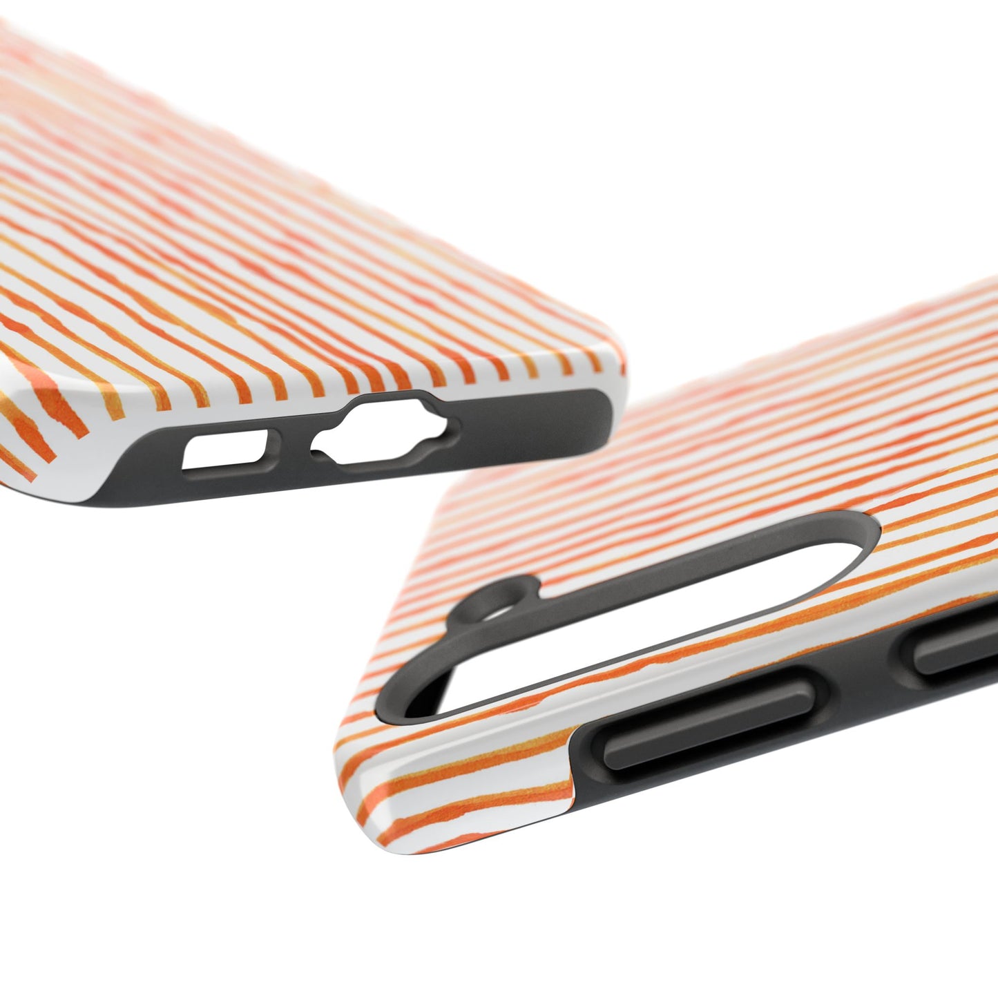 Faux Seersucker Orange / White Phone Case