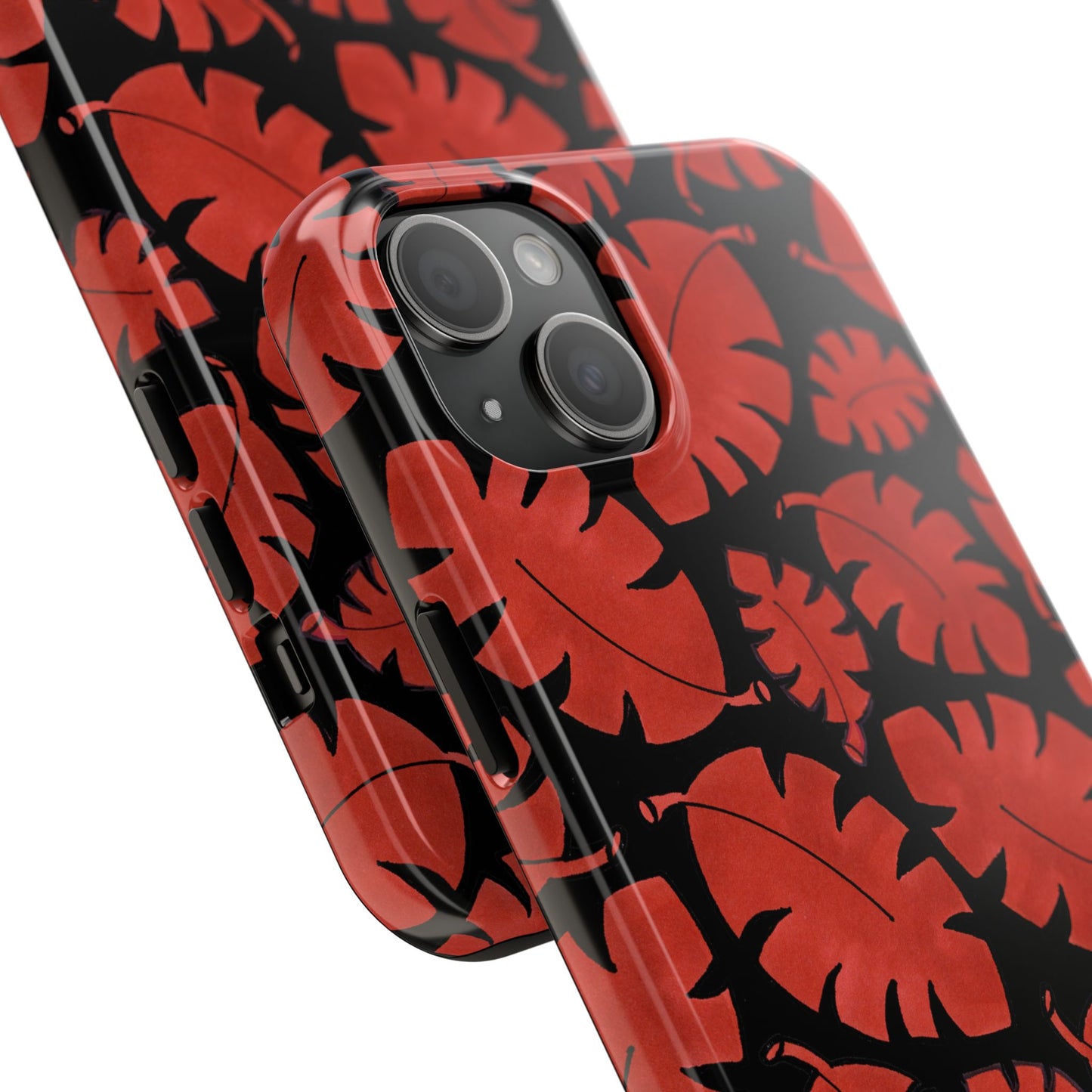 Red Bananas Black Phone Case