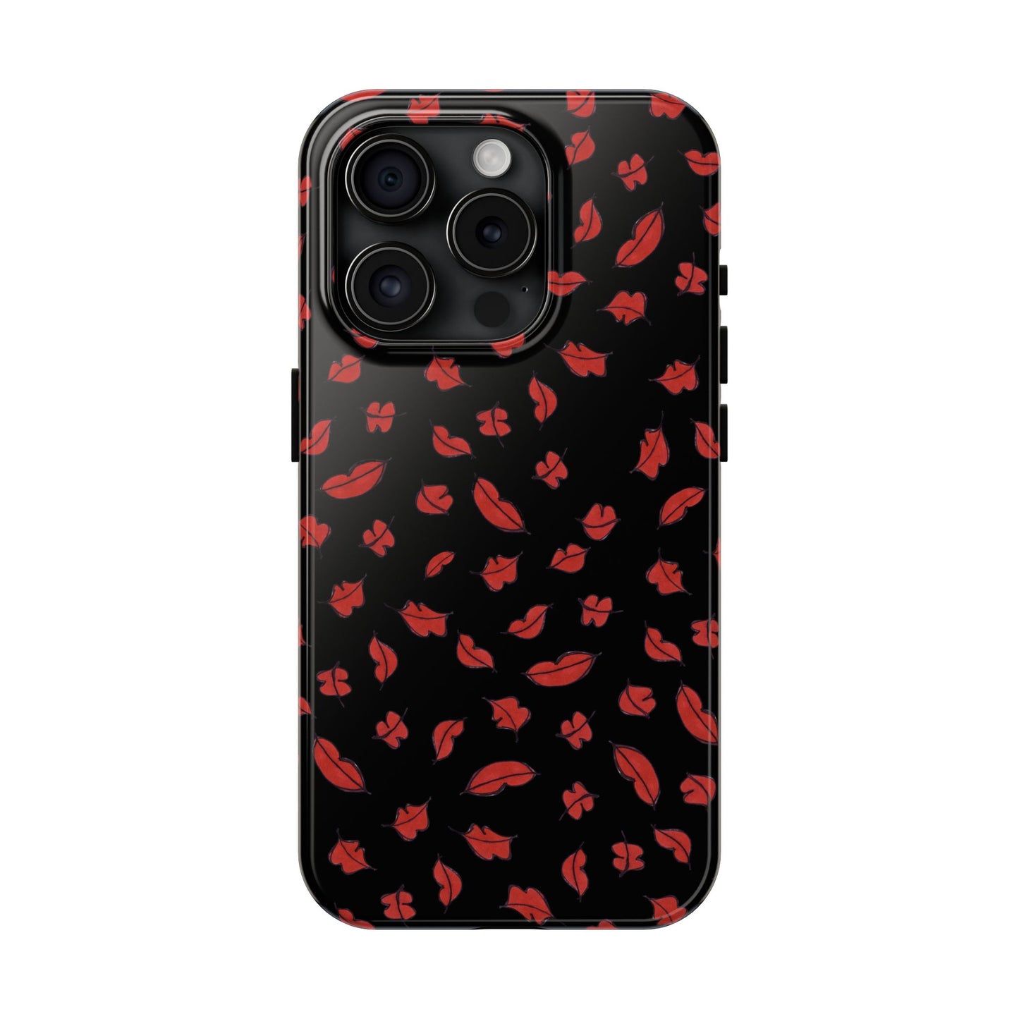Autumn Lips Black Phone Case