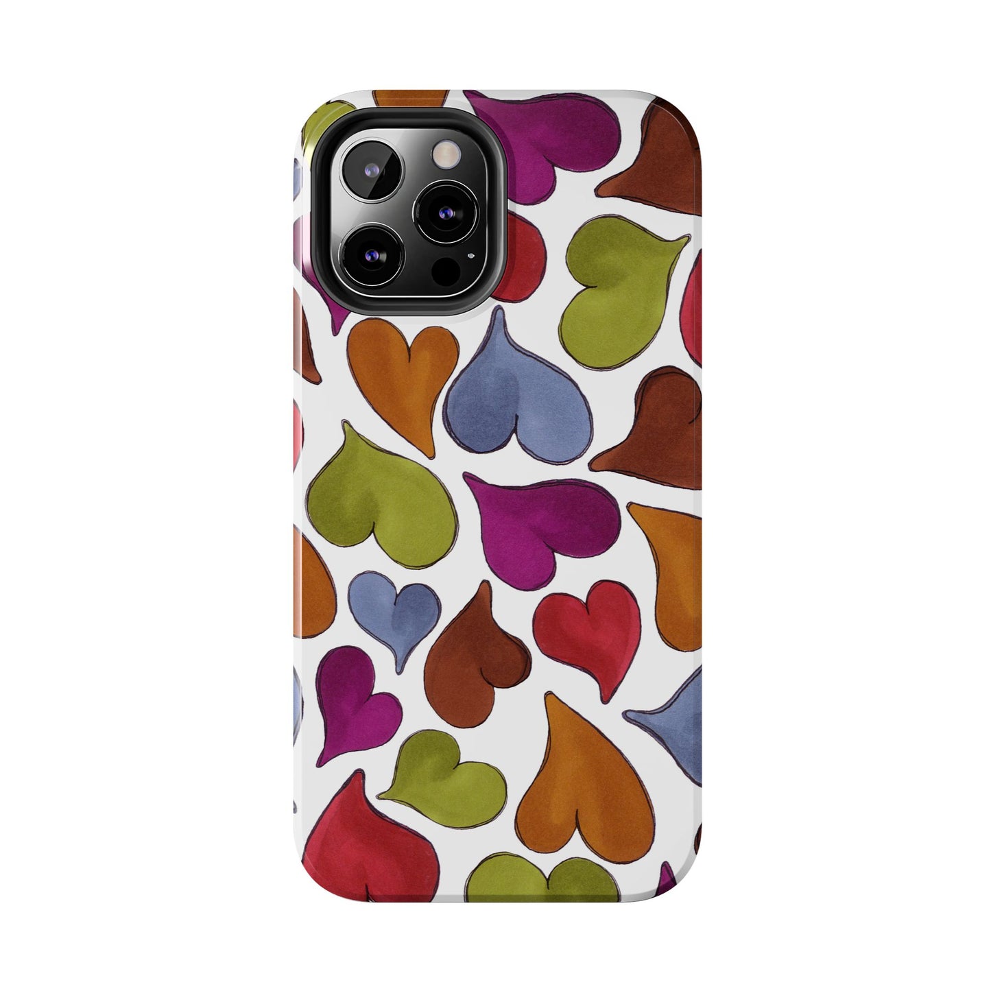 Big Hearted White Phone Case