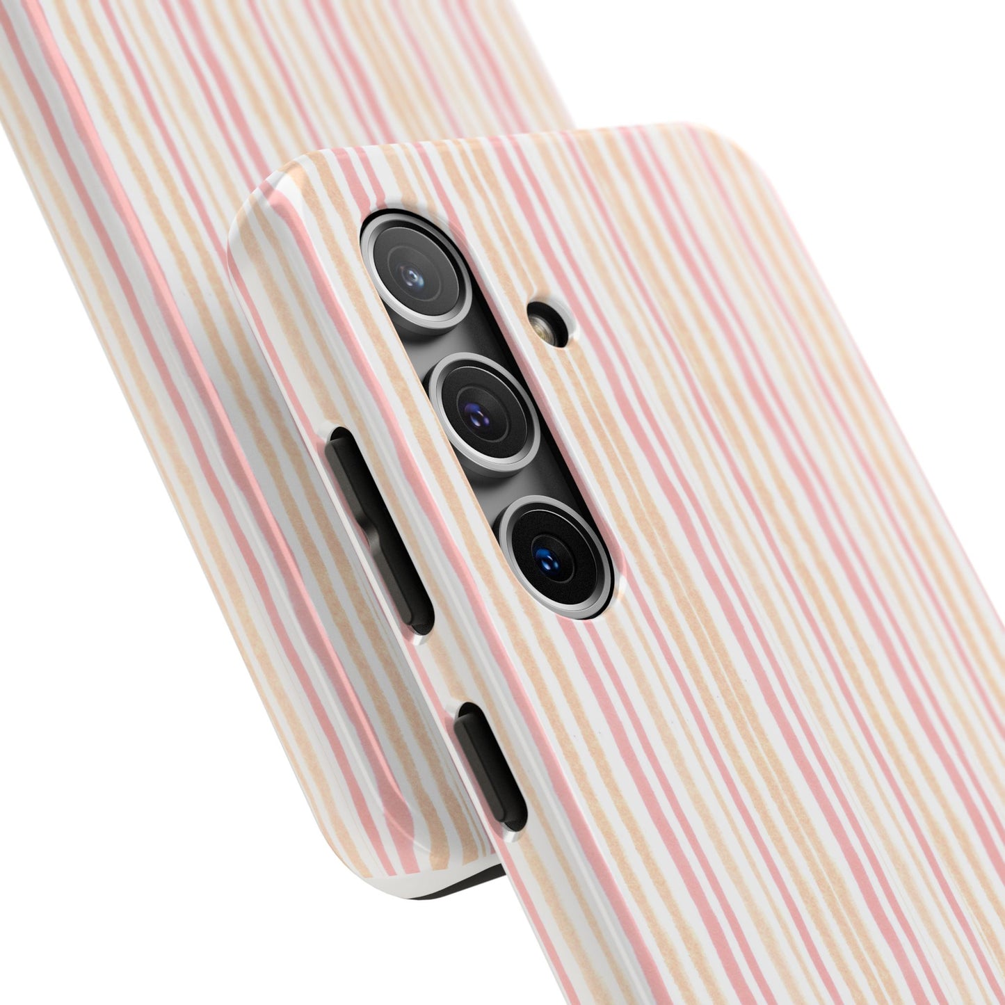 Tri Stripe Peach Phone Case