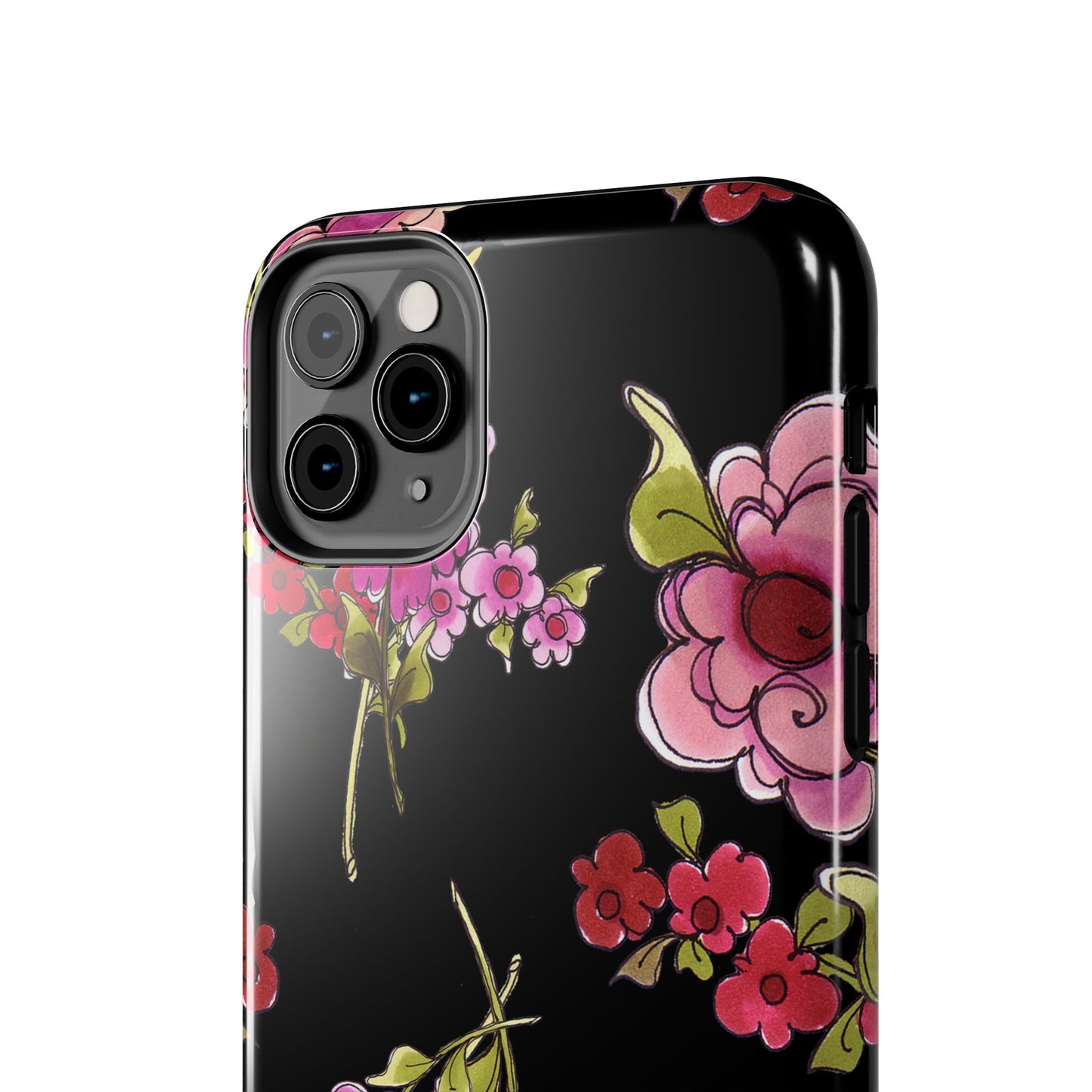 Jumbo Floral Black Phone Case