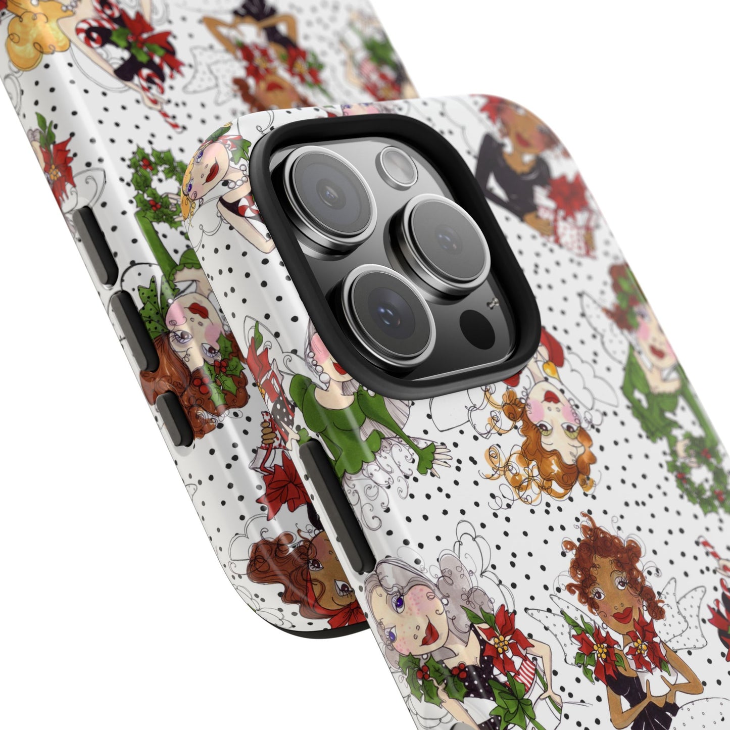 Fairy Toss White / Black Phone Case