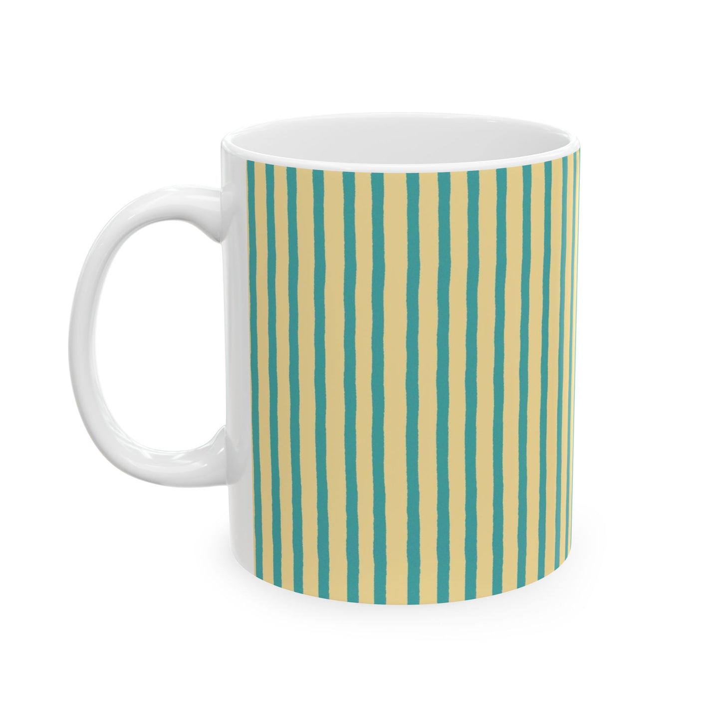 Stripe Yellow / Turquoise Cup