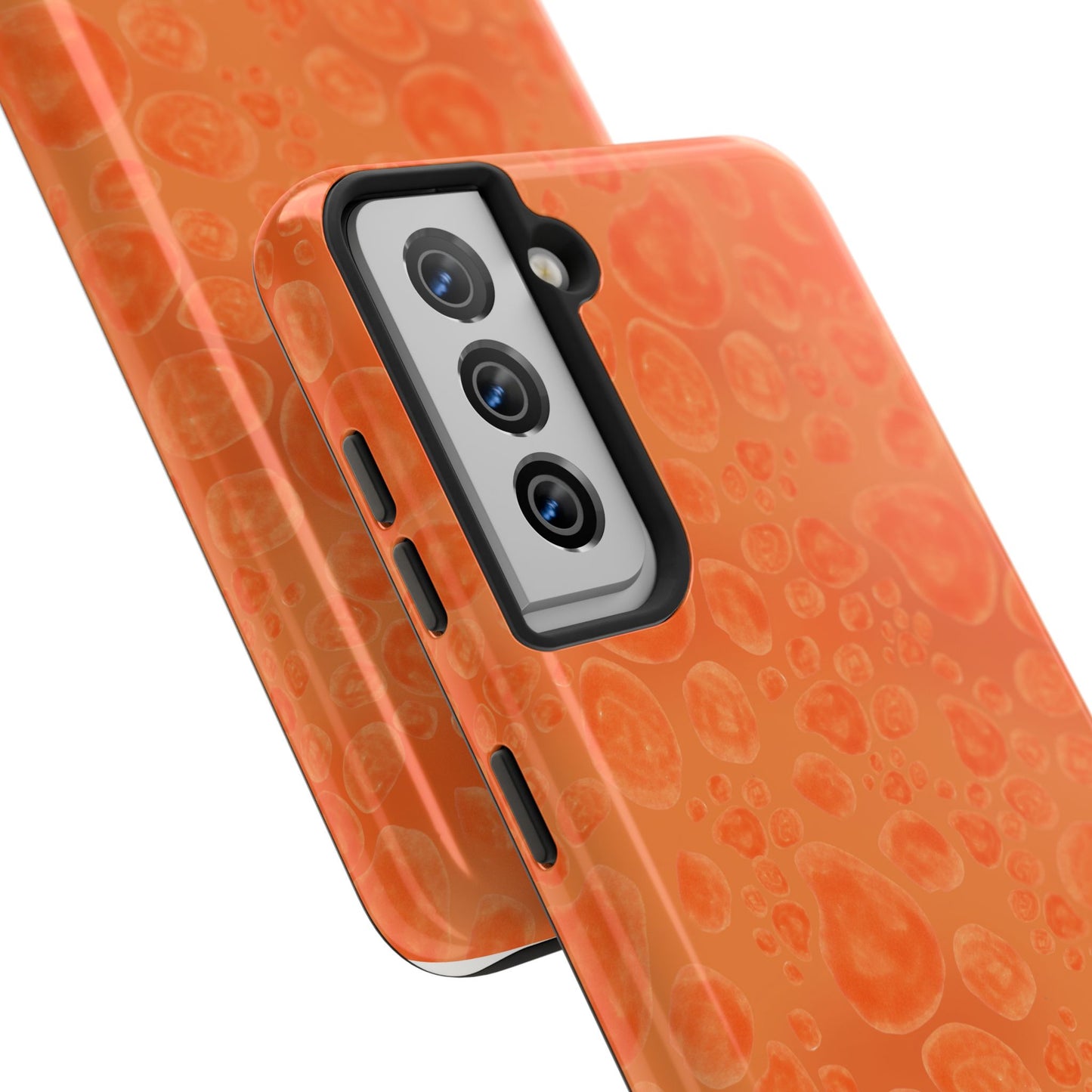 Paw Dots Orange Phone Case