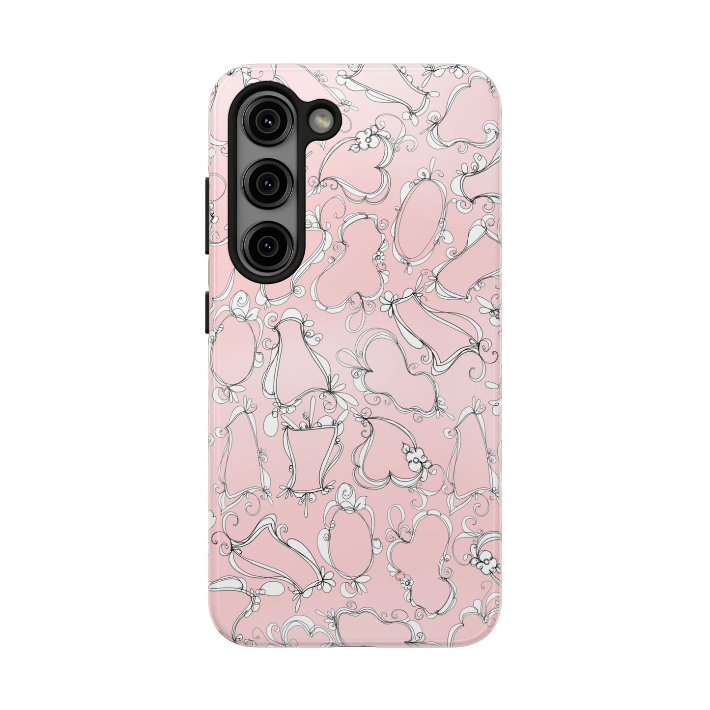 Fancy Frames Pink / White Phone Case