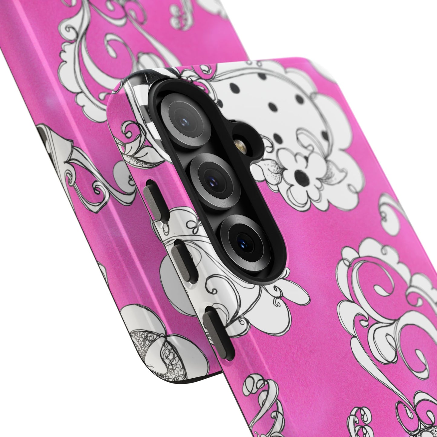 Bistro Chairs Pink Phone Case