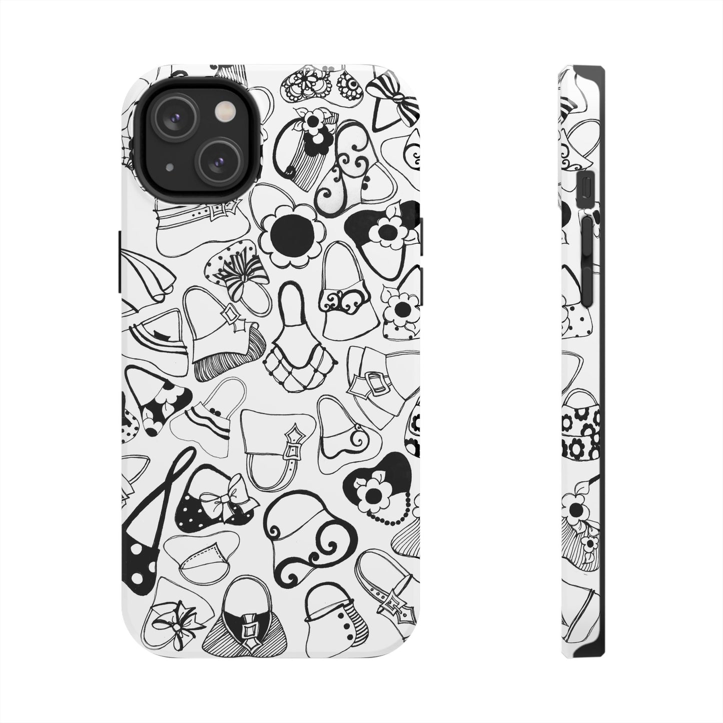 Handbags White / Black Phone Case