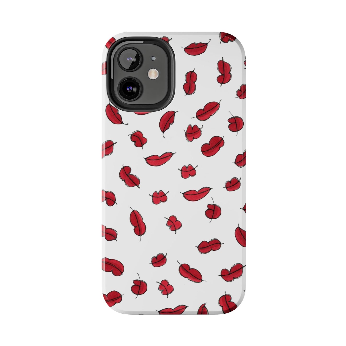 Lotsa Lips White Phone Case