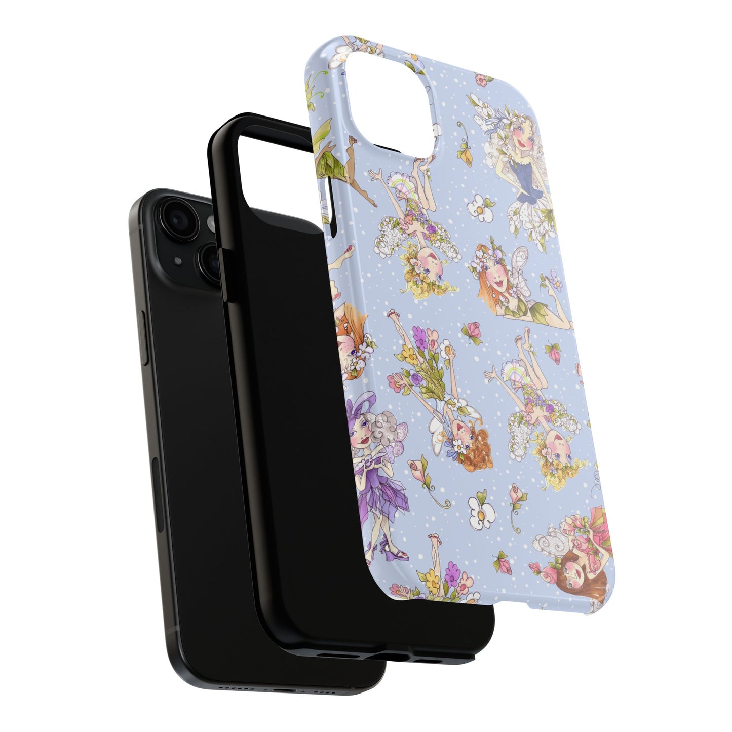 Tossed Fairies Blue Phone Case