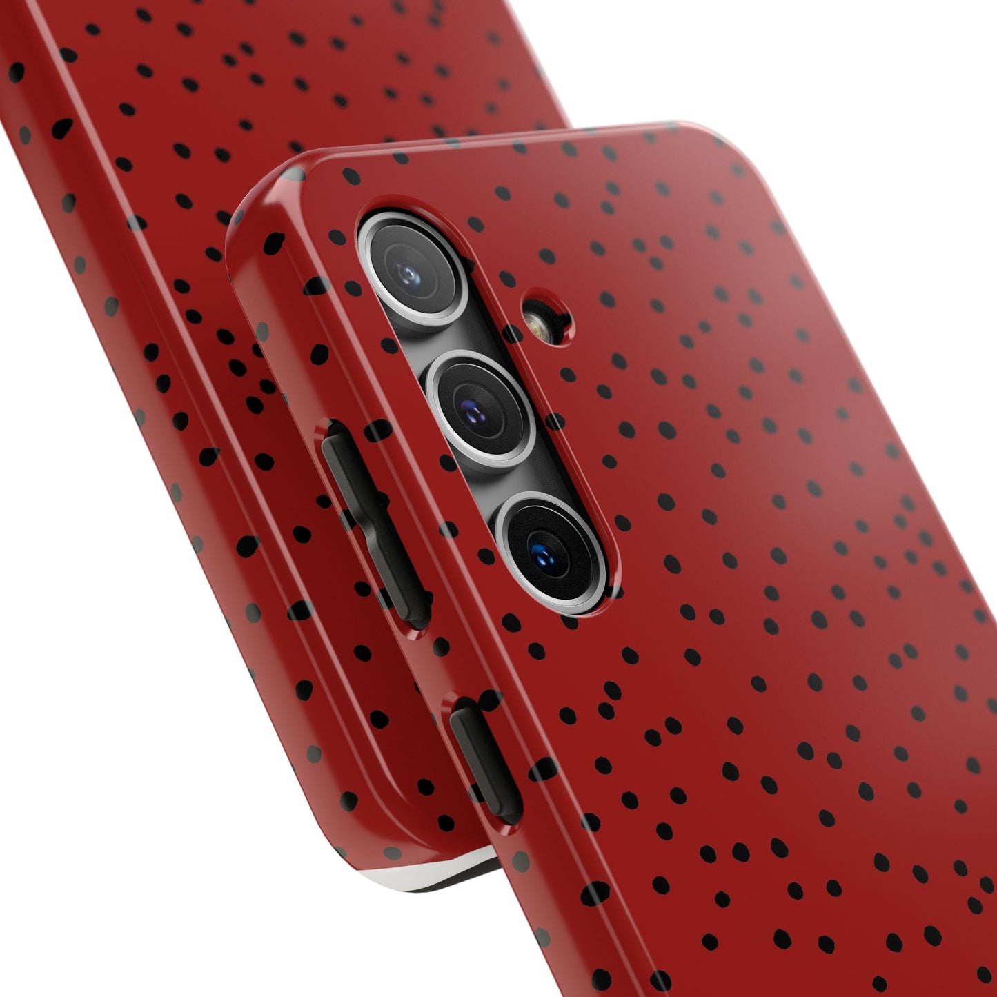 Dinky Dots Scarlett / Black Phone Case