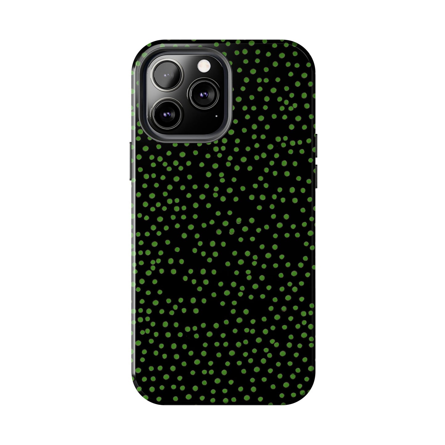 Dinky Dots Black / Green Phone Case
