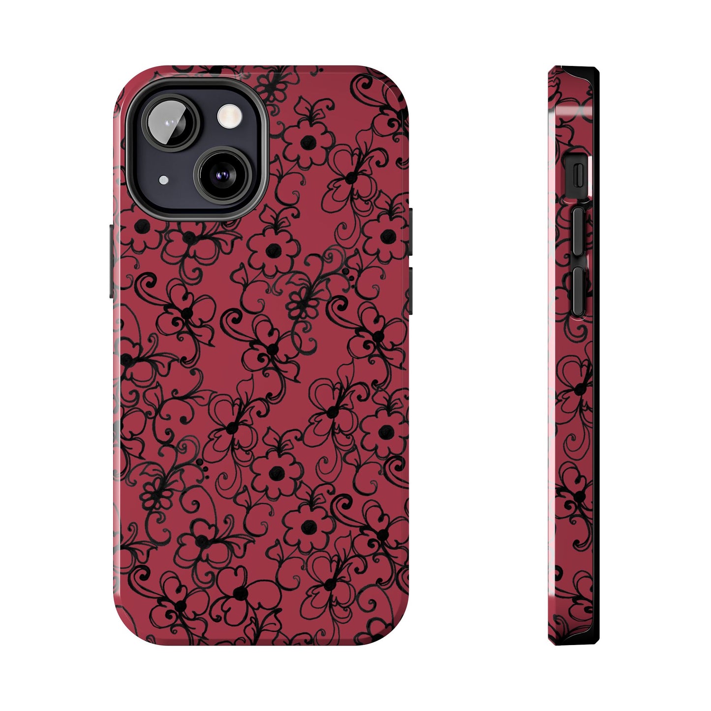 Daisy Jungle Red Phone Case