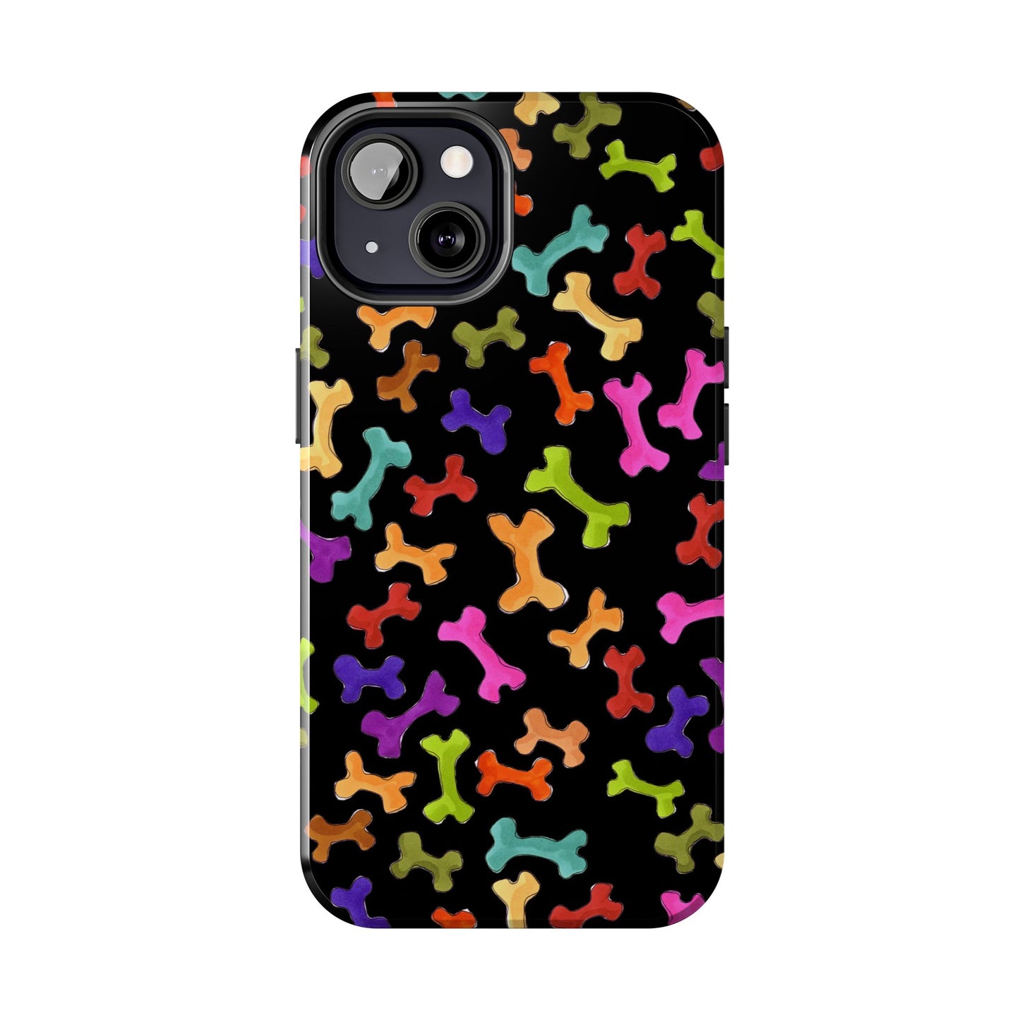Happy Bones Black Phone Case
