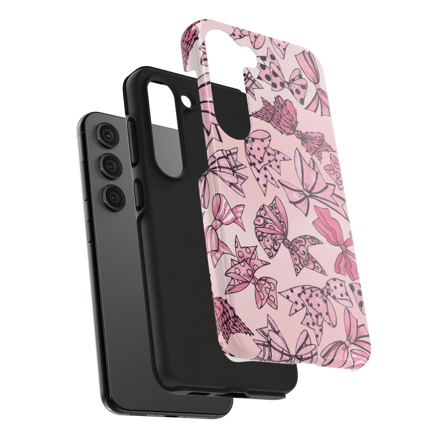Blushing Bows Pink Sky Phone Case