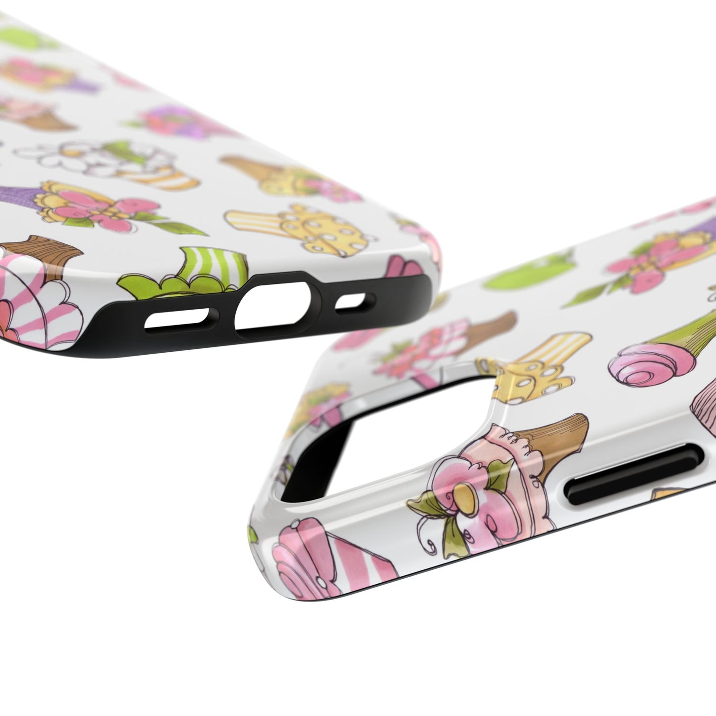 Cupcake Toss White Phone Case