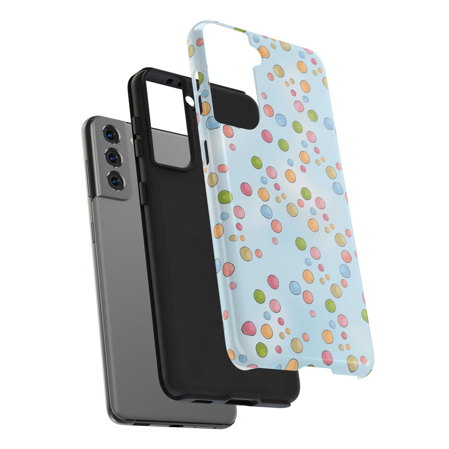 Clown Dots Blue Sky Phone Case
