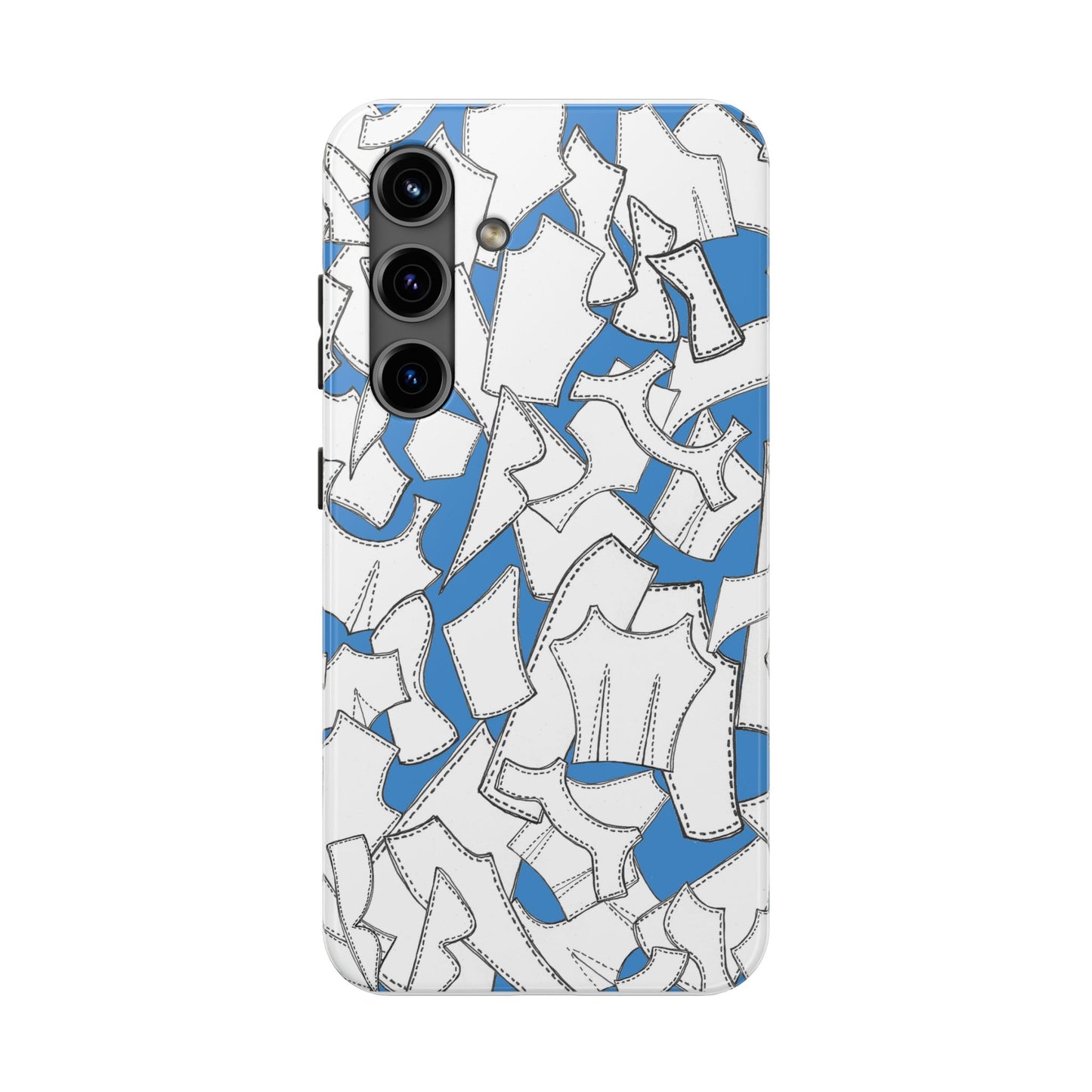 Pattern Pieces Turquoise Phone Case