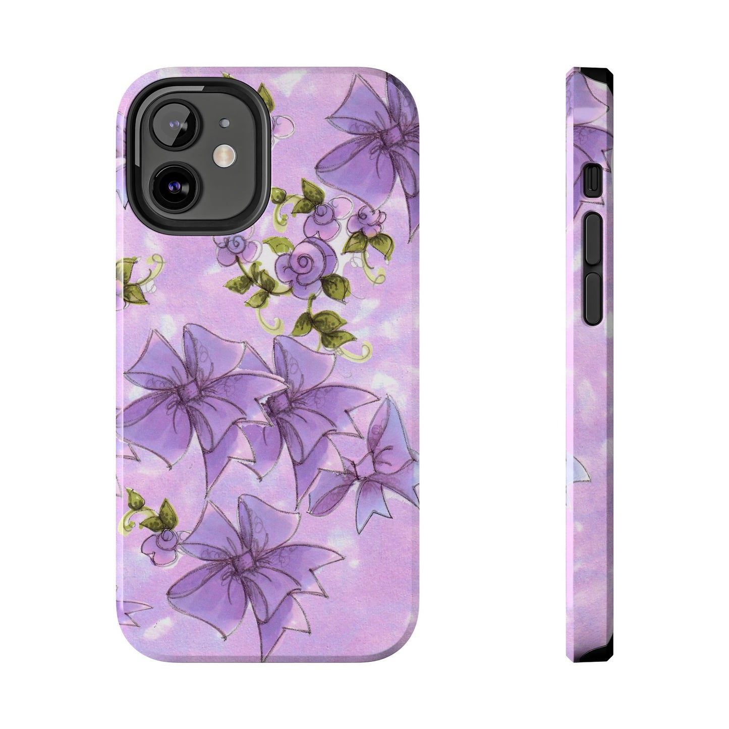 Bows & Flowers Purple Phone Case