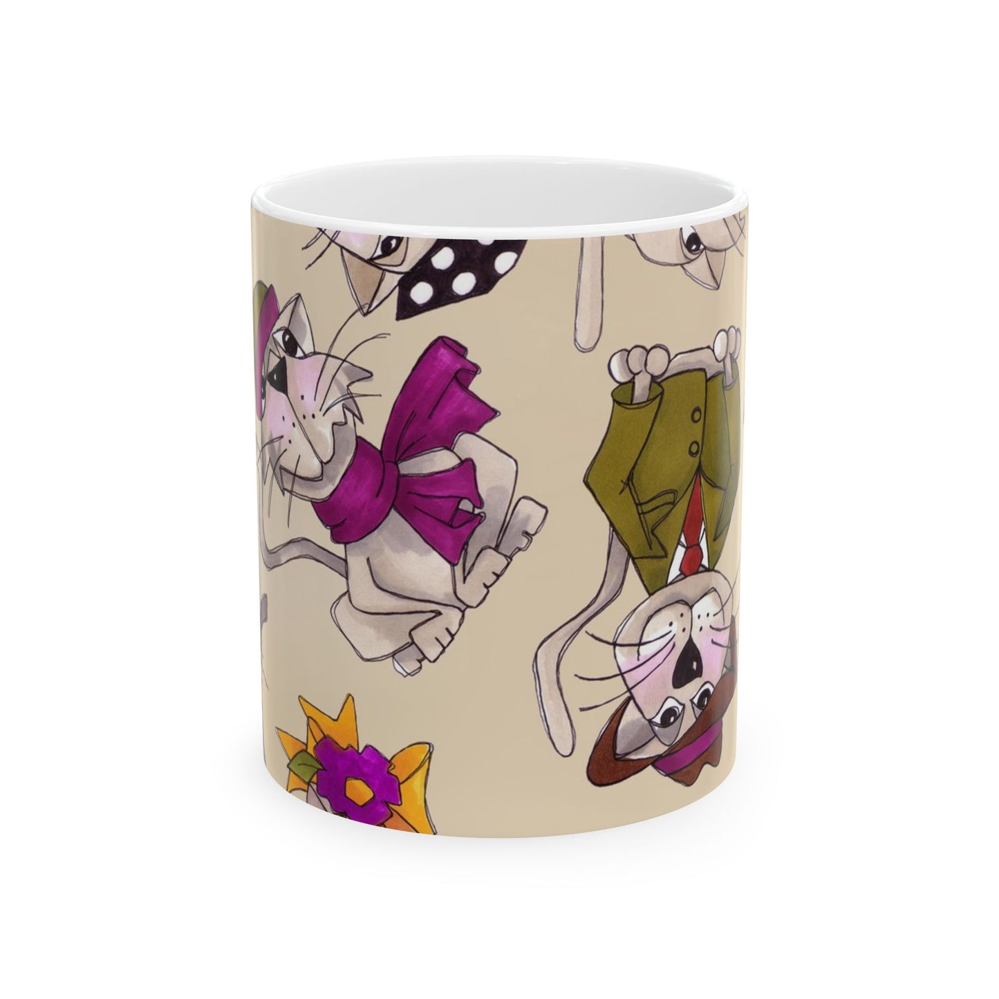 Spice Cats Tossed Muslin Cup