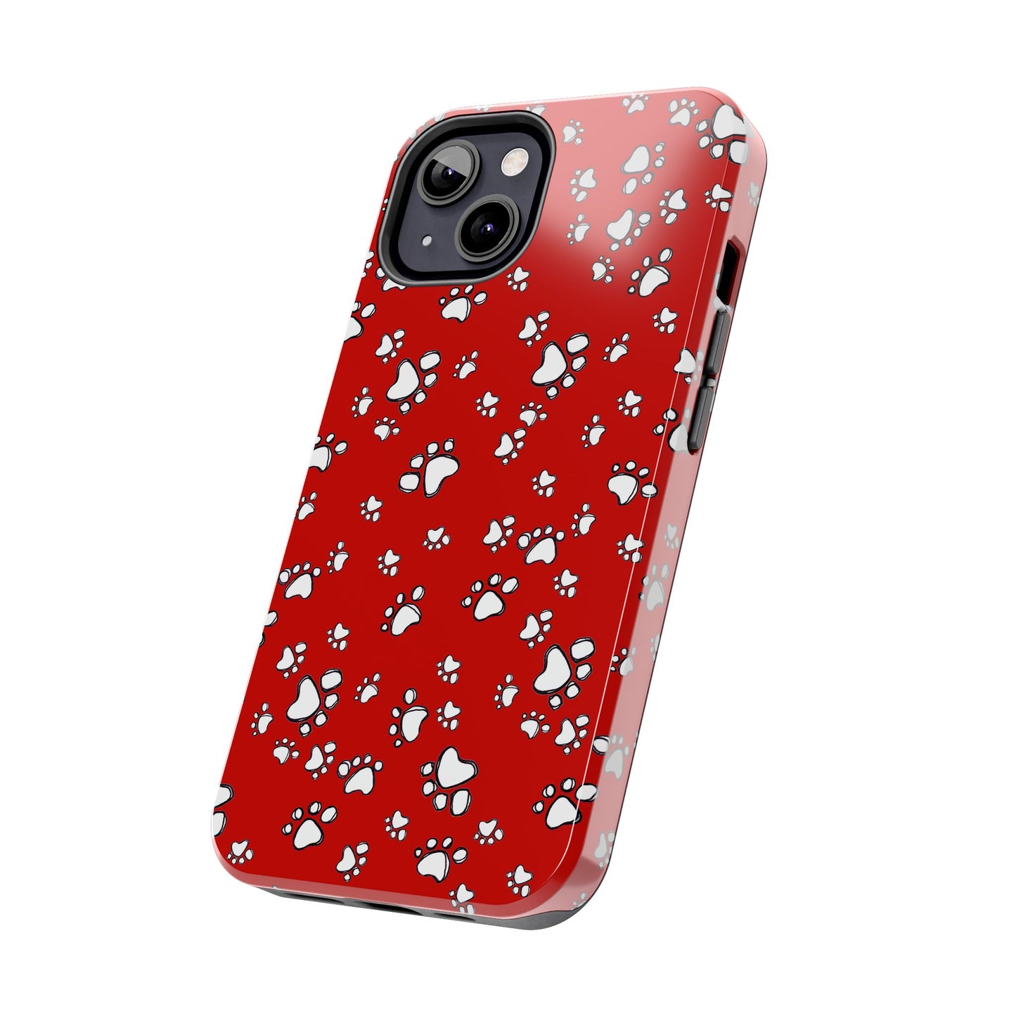 Paw Flakes Red Phone Case