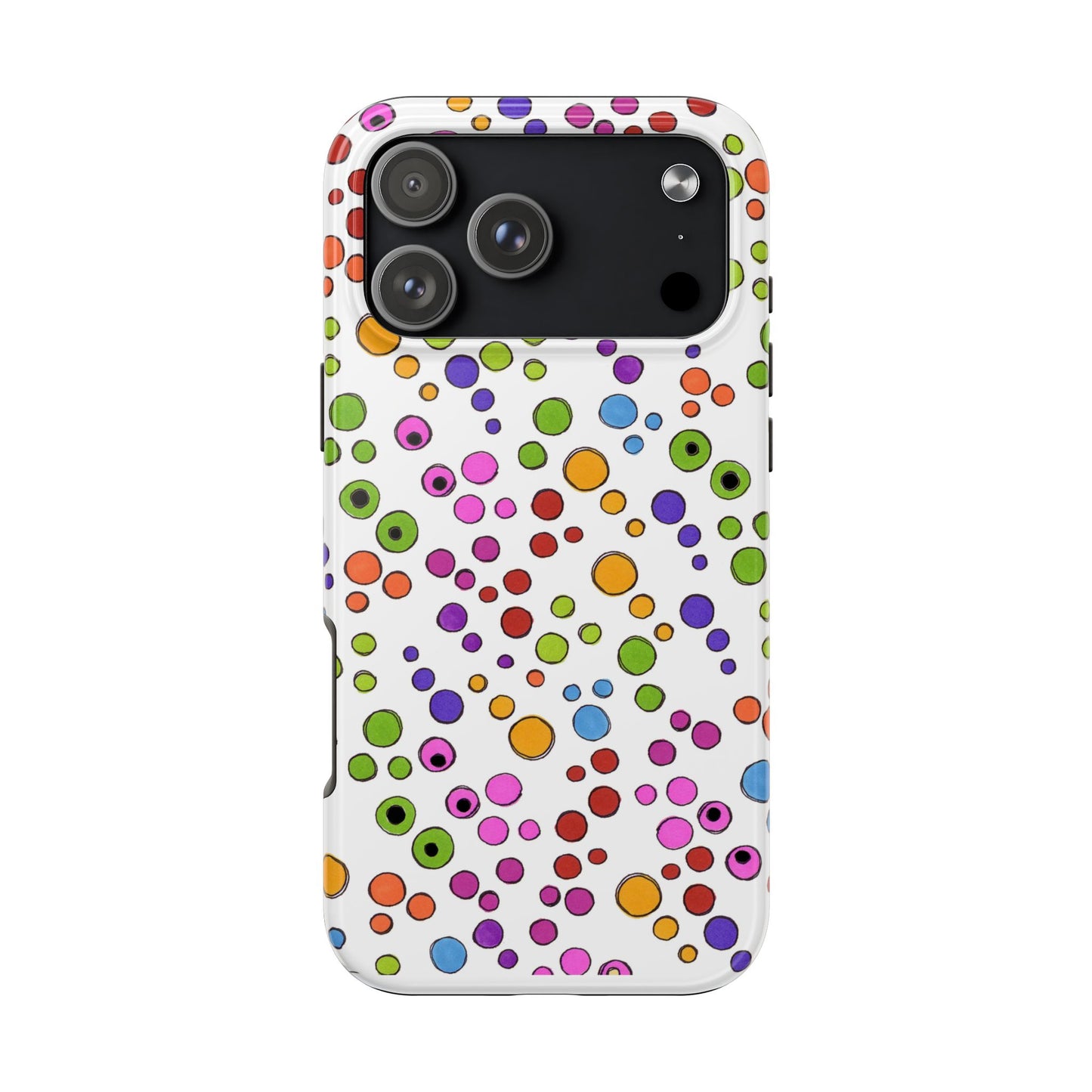 Dog Dots White / Multi Phone Case