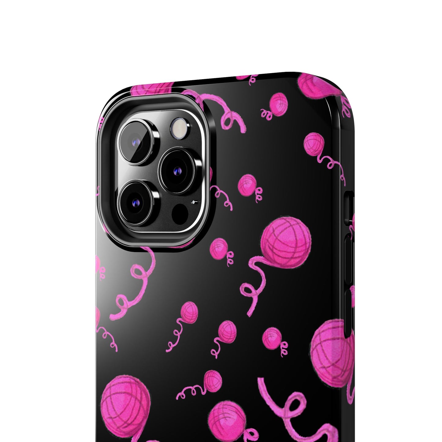 Yarniverse Black / Pink Phone Case