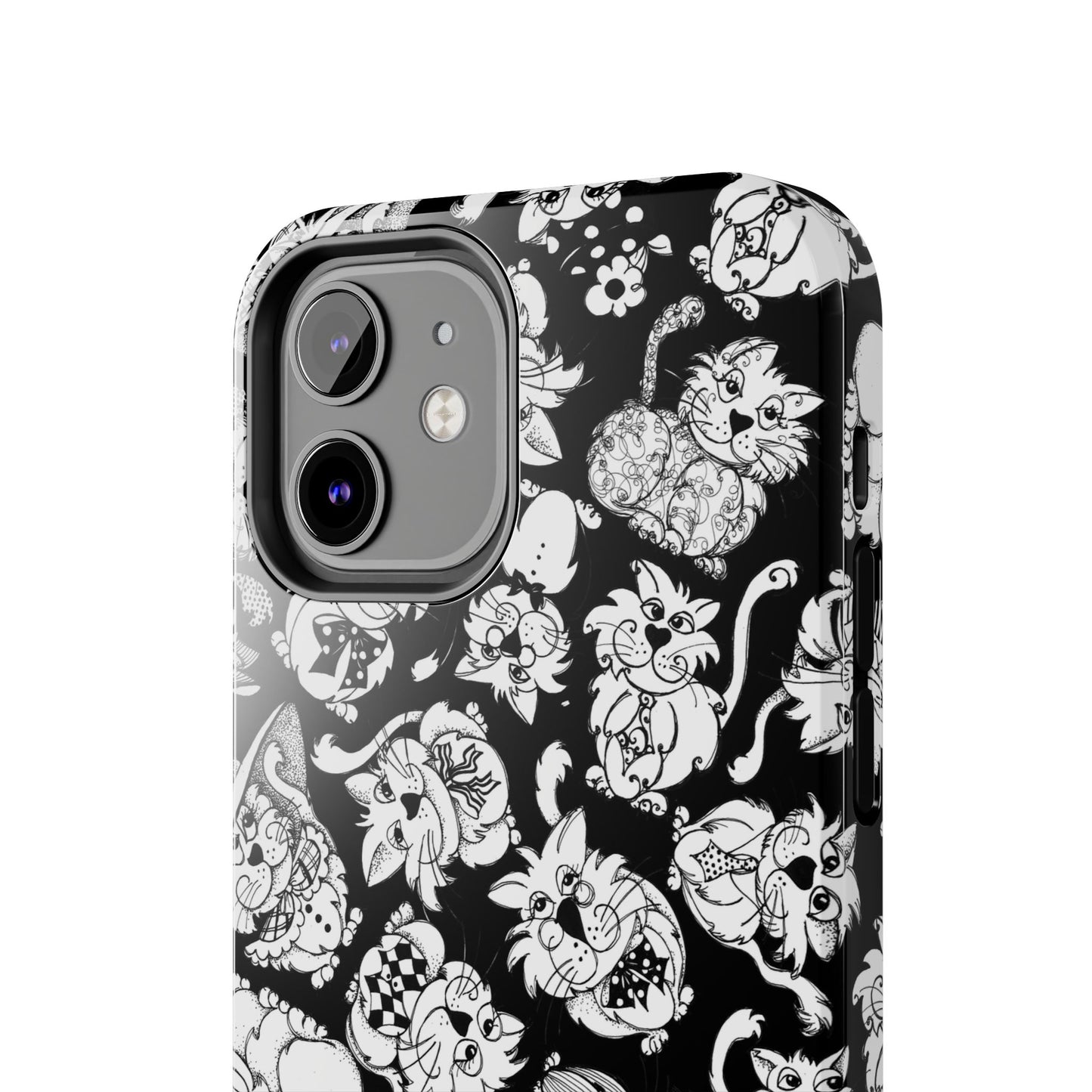So Kitties Tossed Black Phone Case