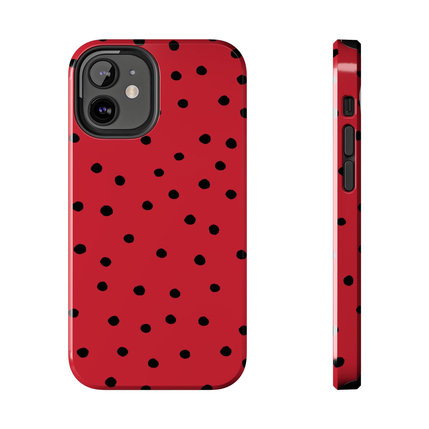 Dinky Dots Red / Black Phone Case