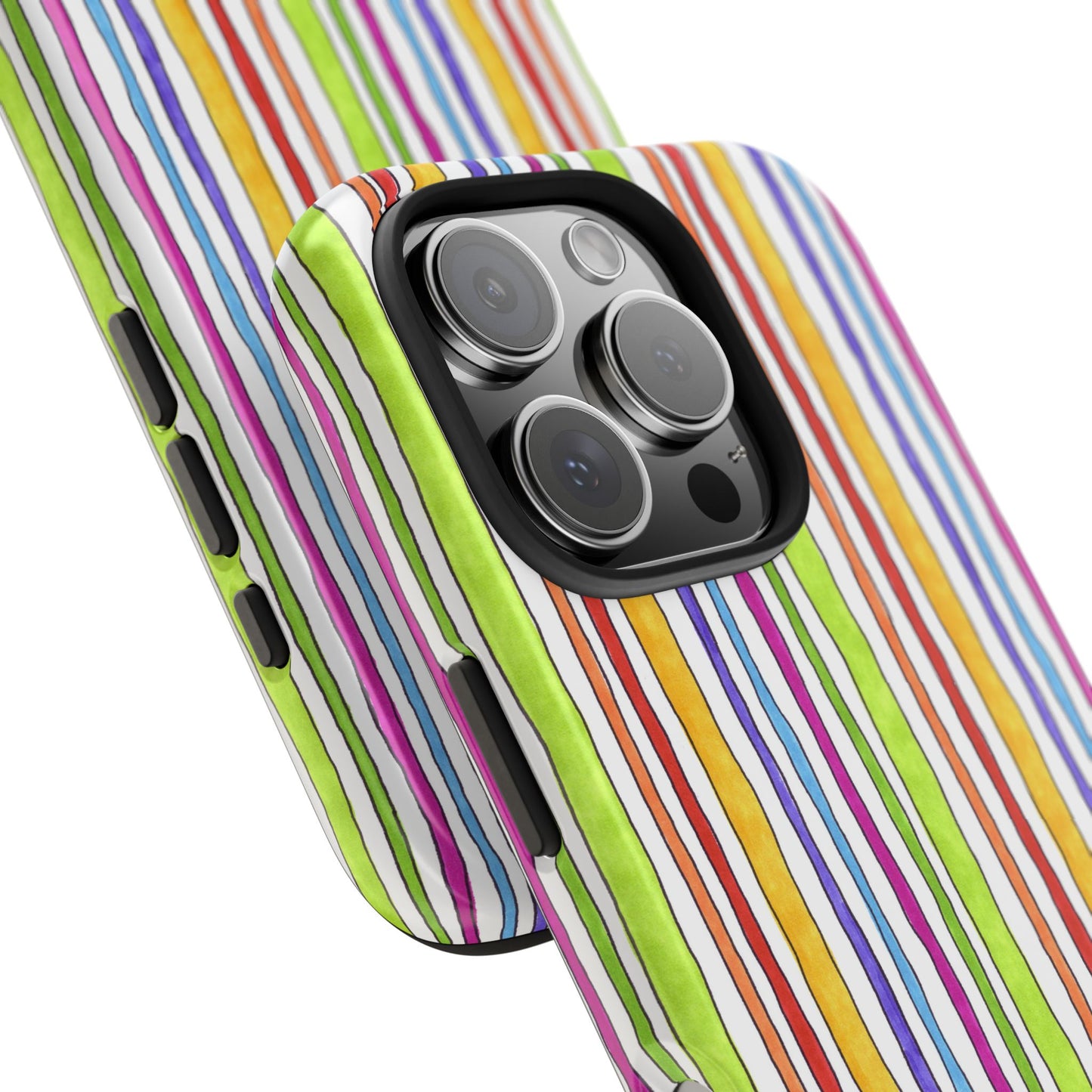 Stripe Fancy White Phone Case