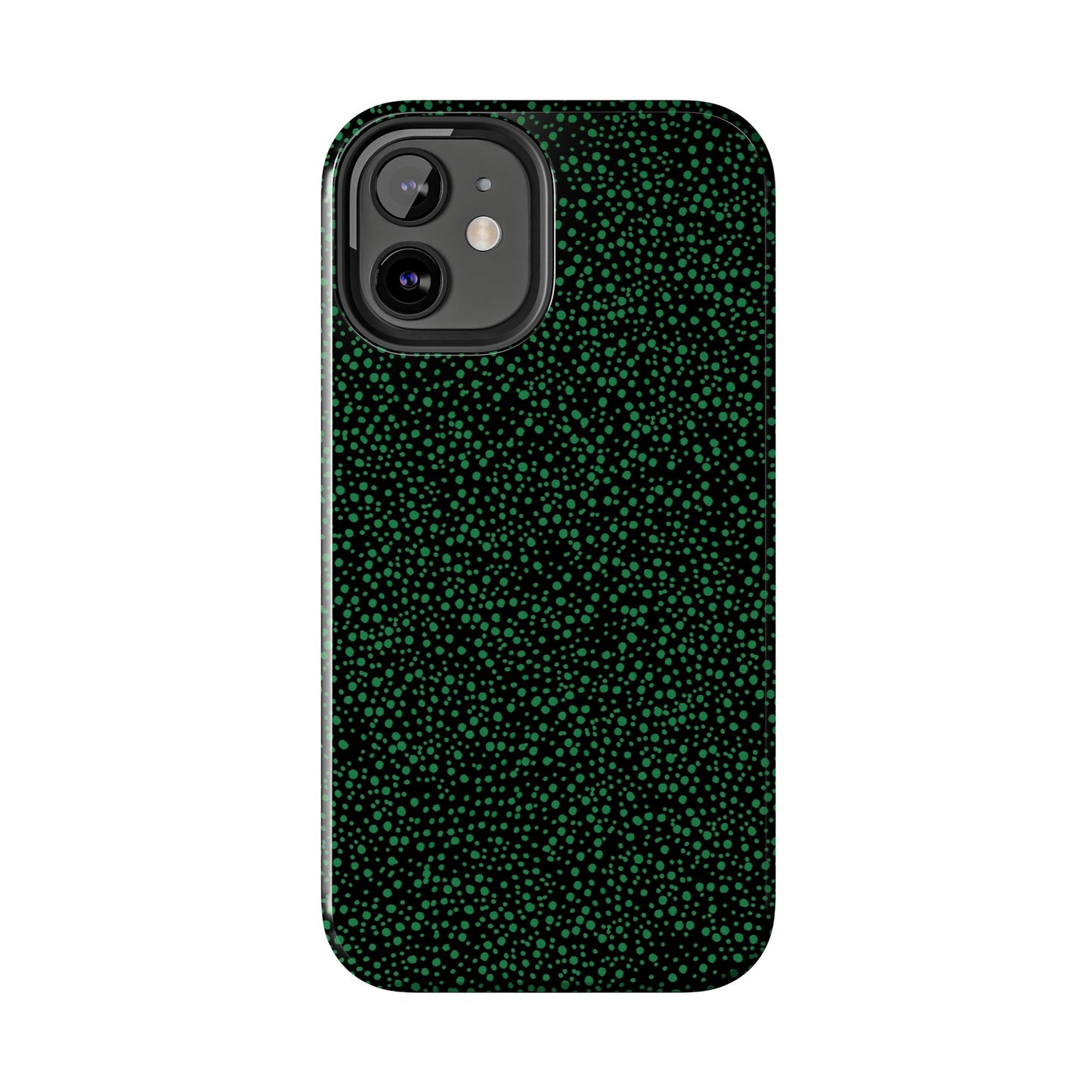 Confetti Black / Green Phone Case