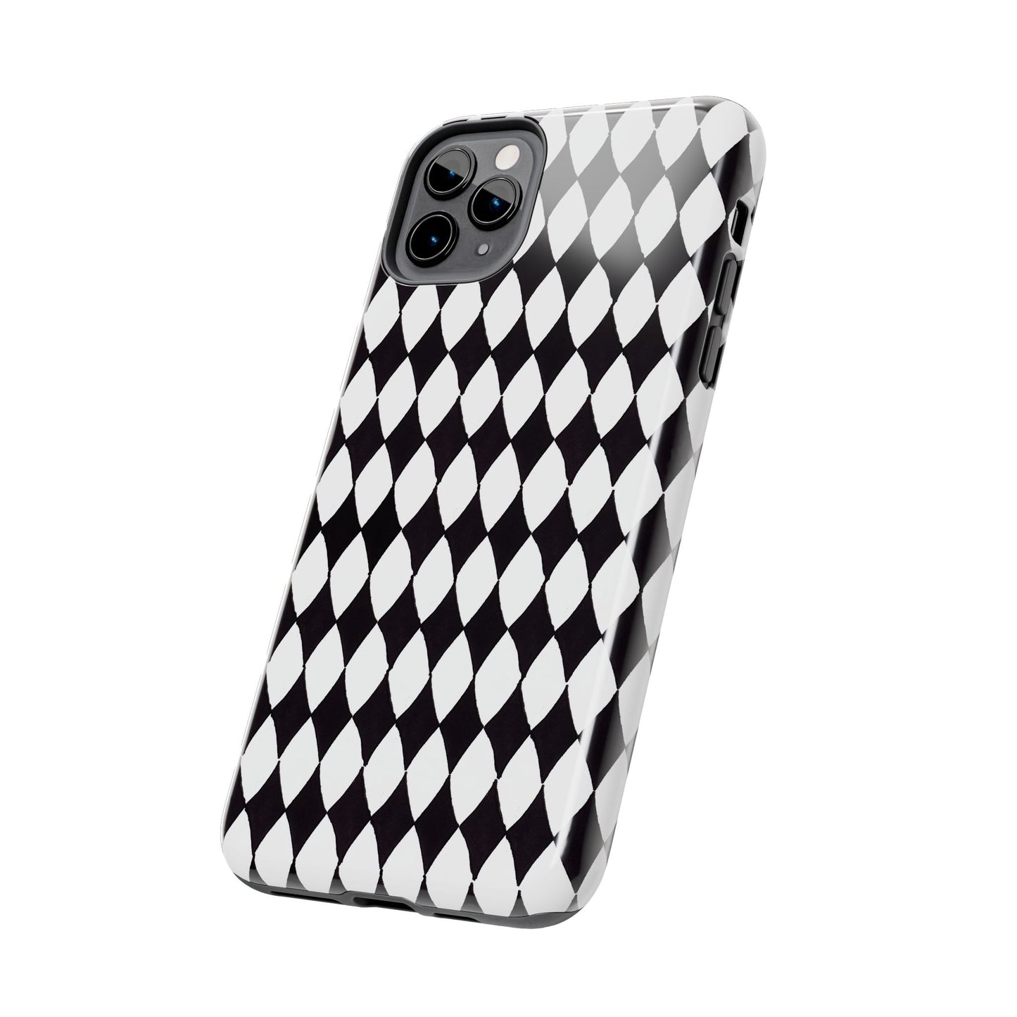 Diamond White / Black Phone Case