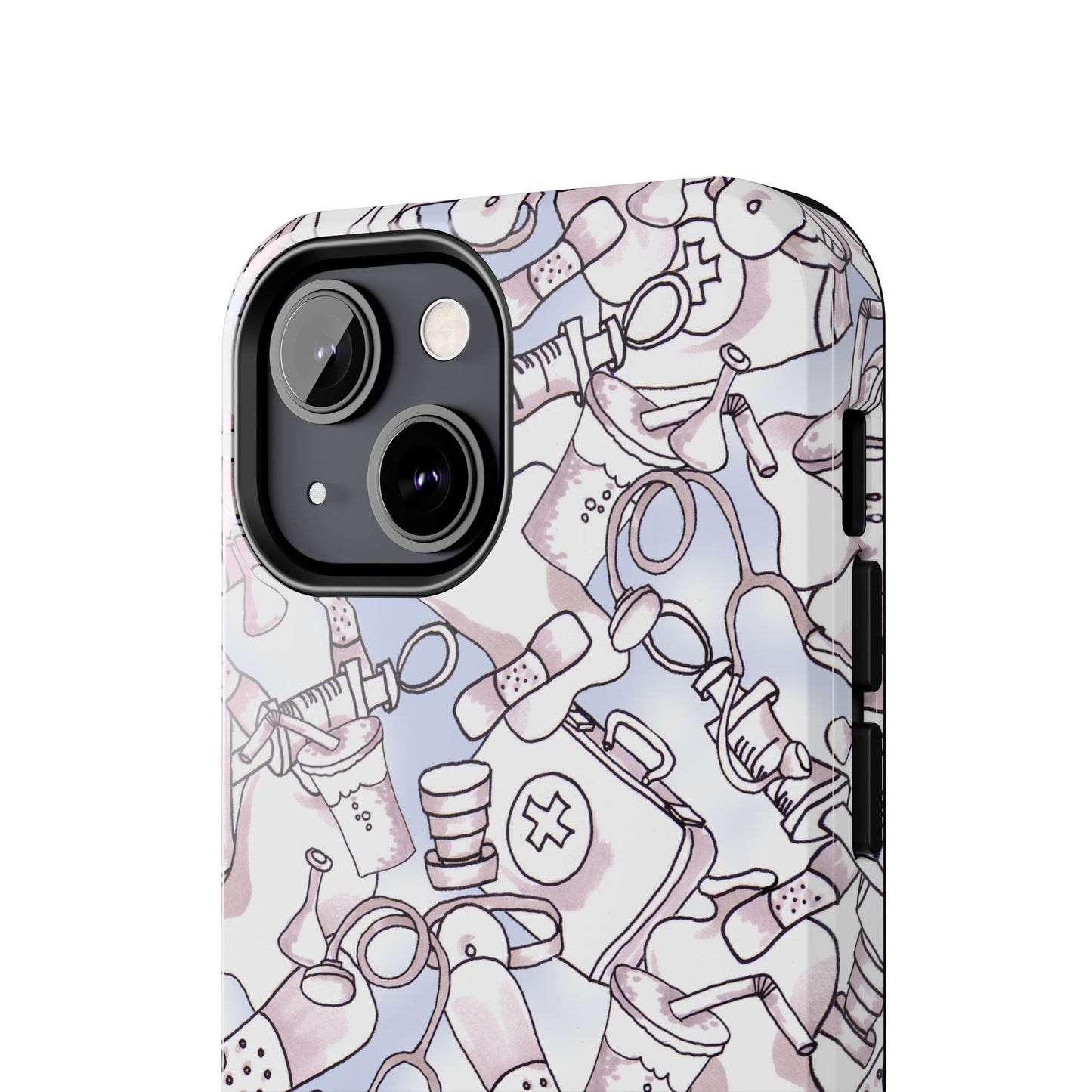 Med Stuff Blue Phone Case