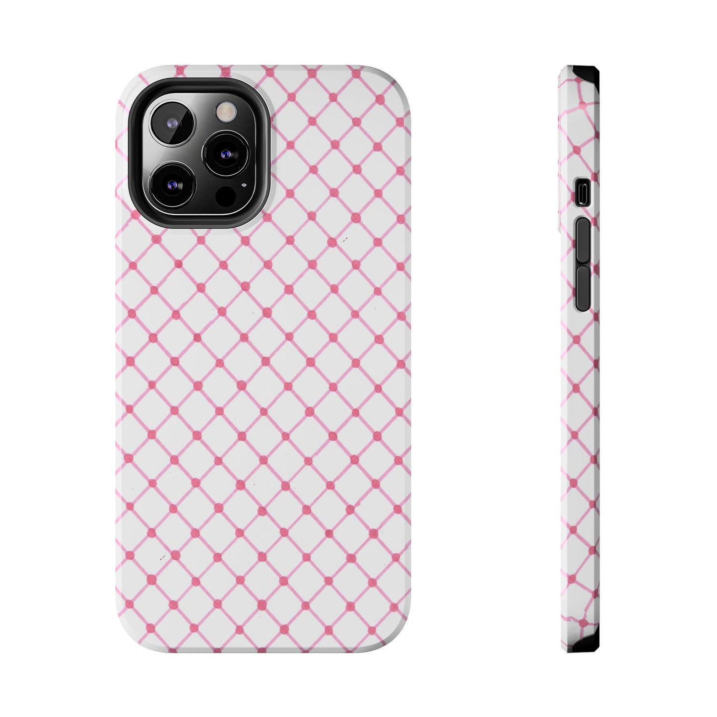 Cyclone Fence White / Pink Phone Case
