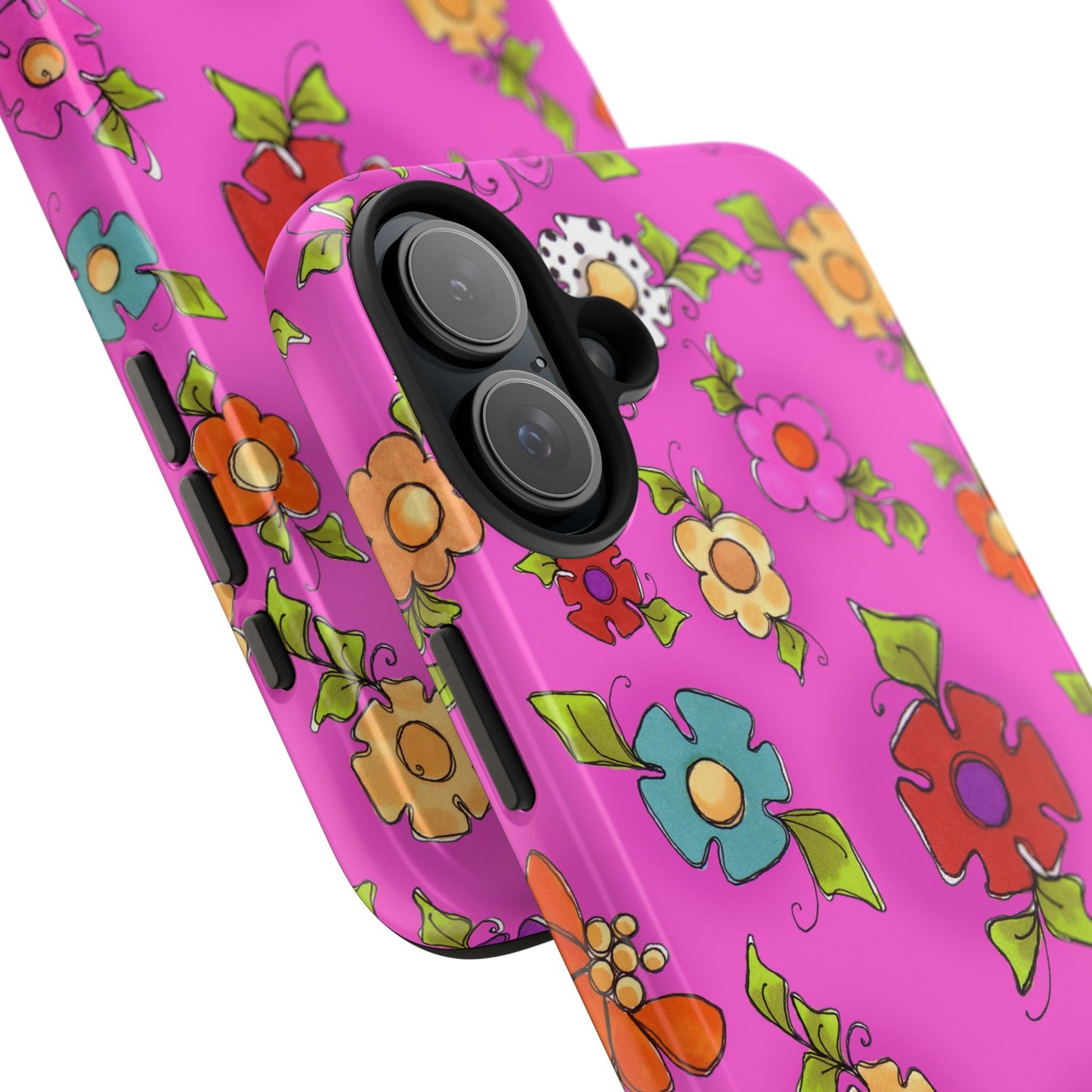 Happy Blooms Cerise Phone Case