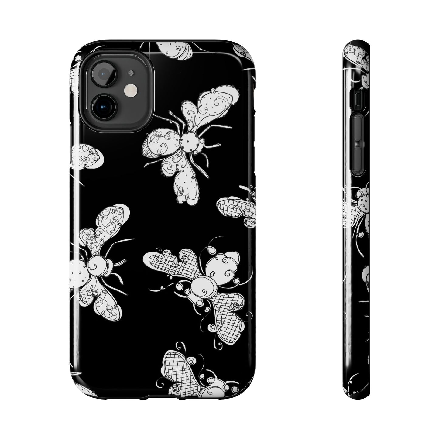 Busy Bee Black Phone Case