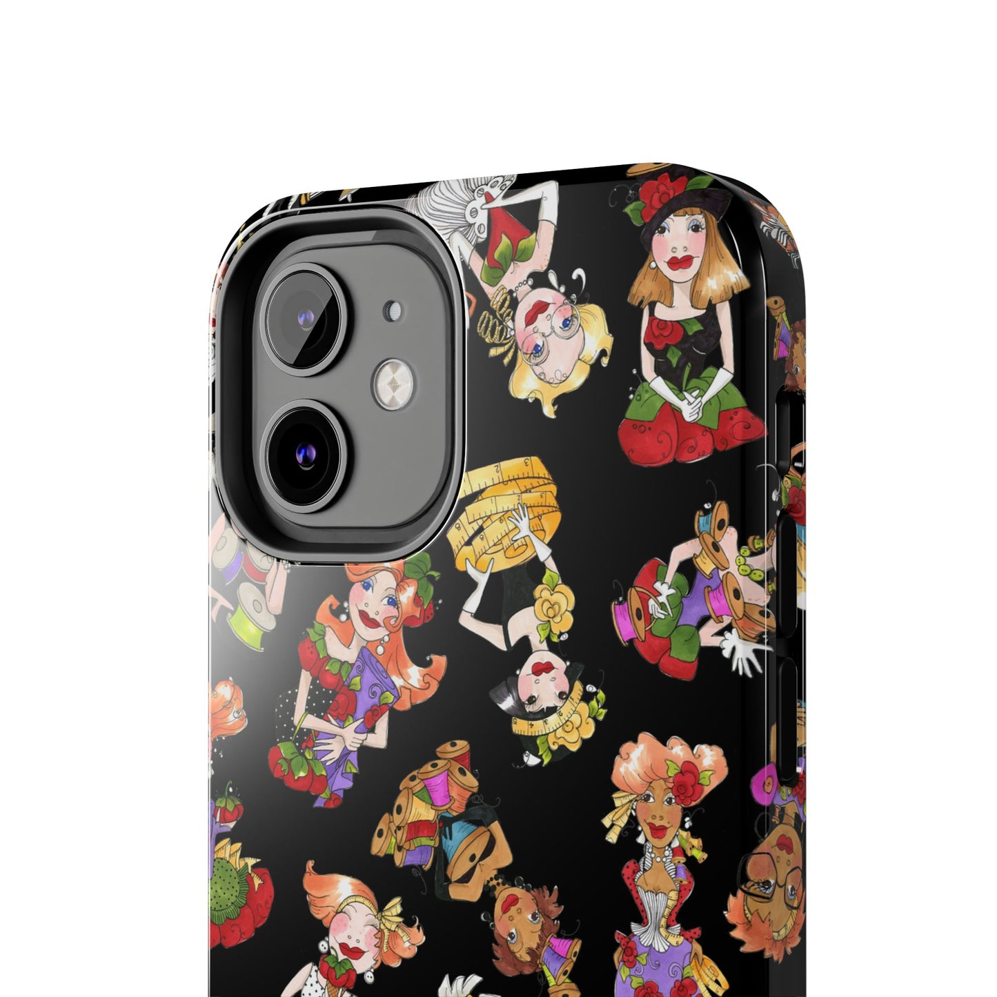 Curious Toss Black Phone Case