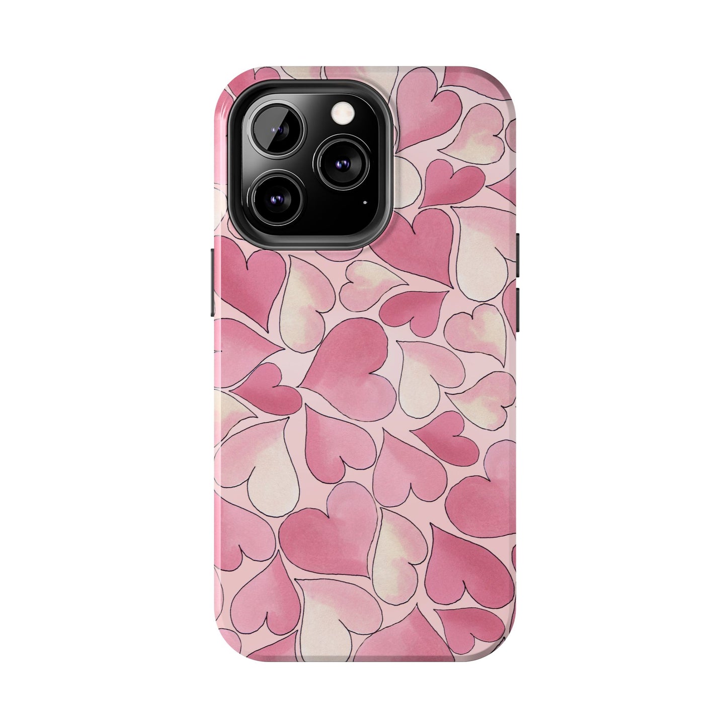 Hearts Pink Sky Phone Case