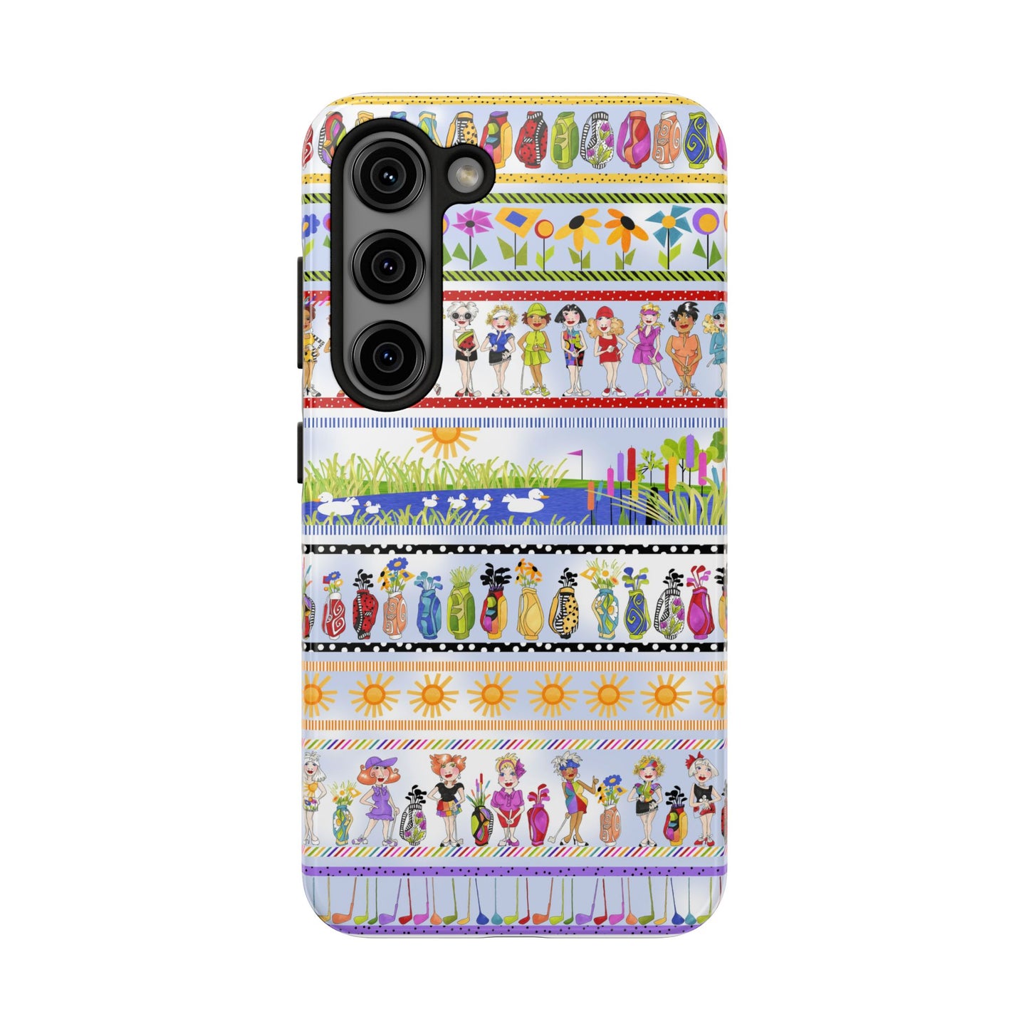 Golf Borders Blue Sky Phone Case