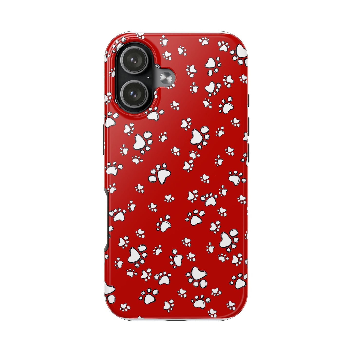 Paw Flakes Red Phone Case