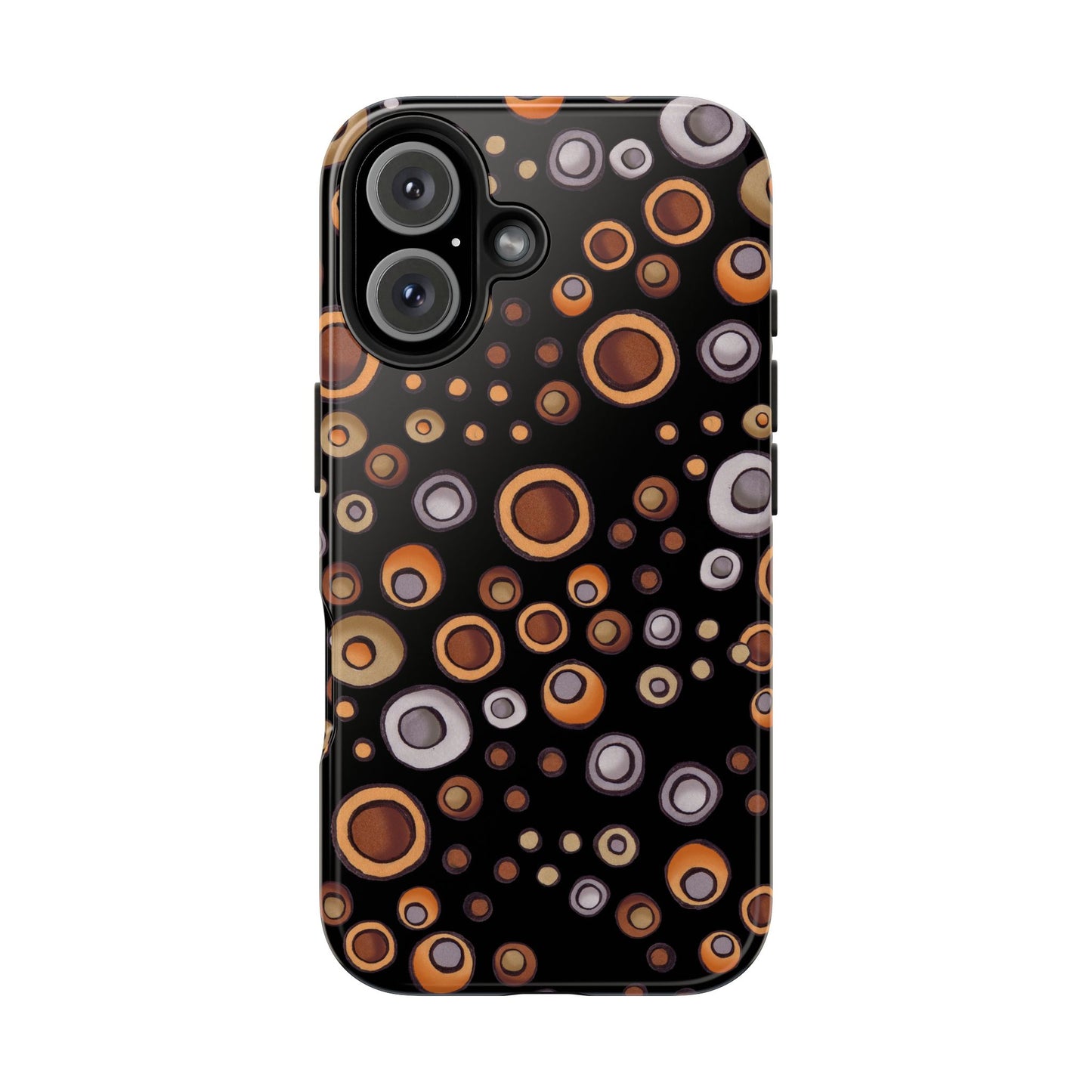 Doggy Dots Black Phone Case